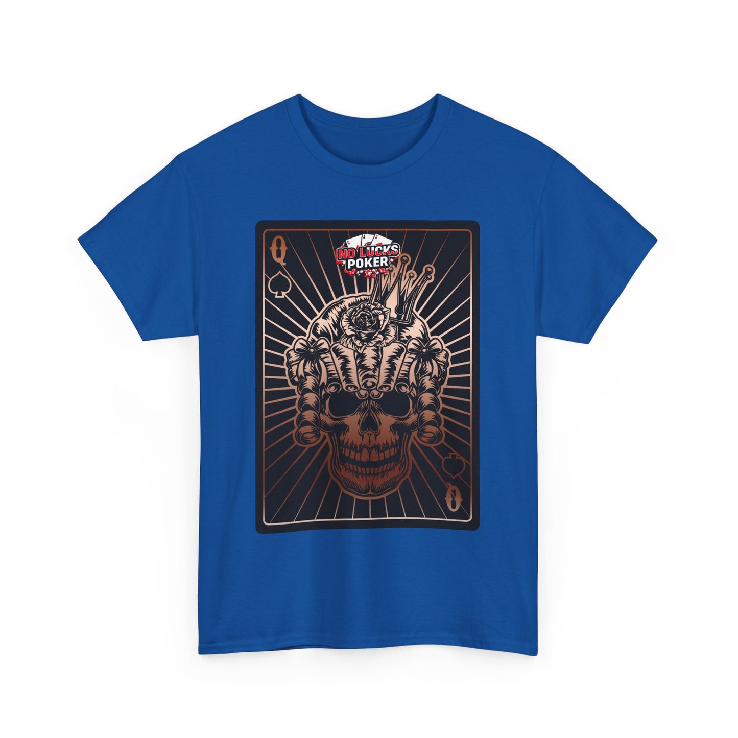 No Lucks Given – Angry Queen of Spades Poker Tee (Copper Edition)