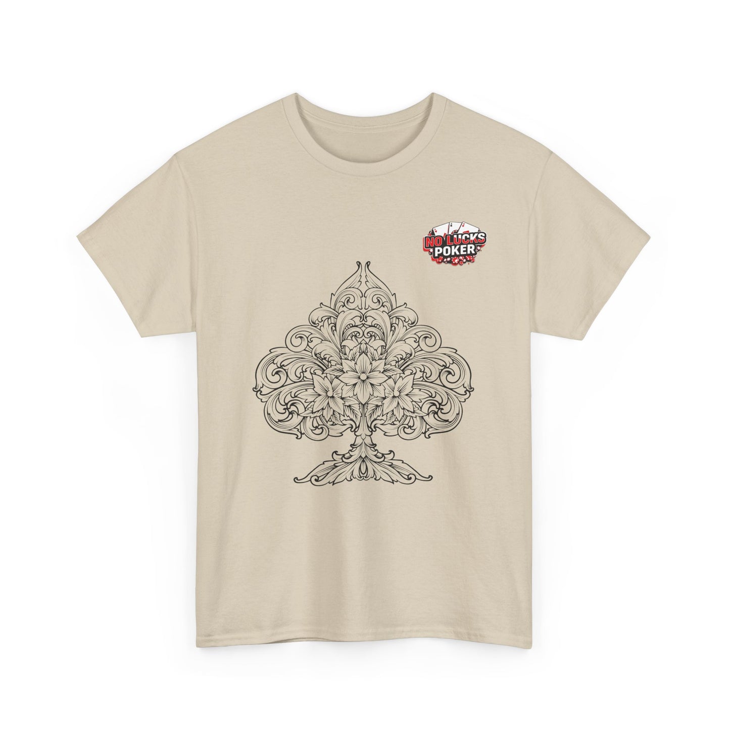 No Lucks Given – Spade Poker T-Shirt (Good Luck, All In)