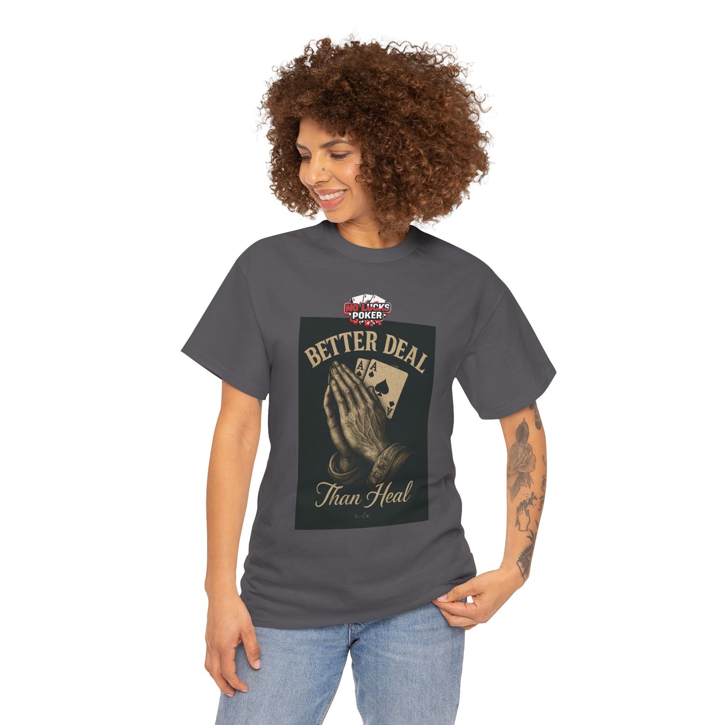 No Prayers Just Play Poker T-Shirt | Zero Lucks – Skill Over Superstition