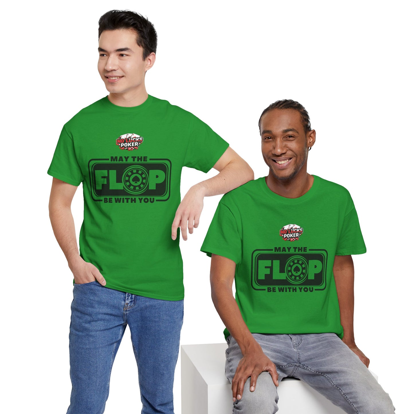 Zero Lucks – “May the Flop Be With You” Poker Logo Tee