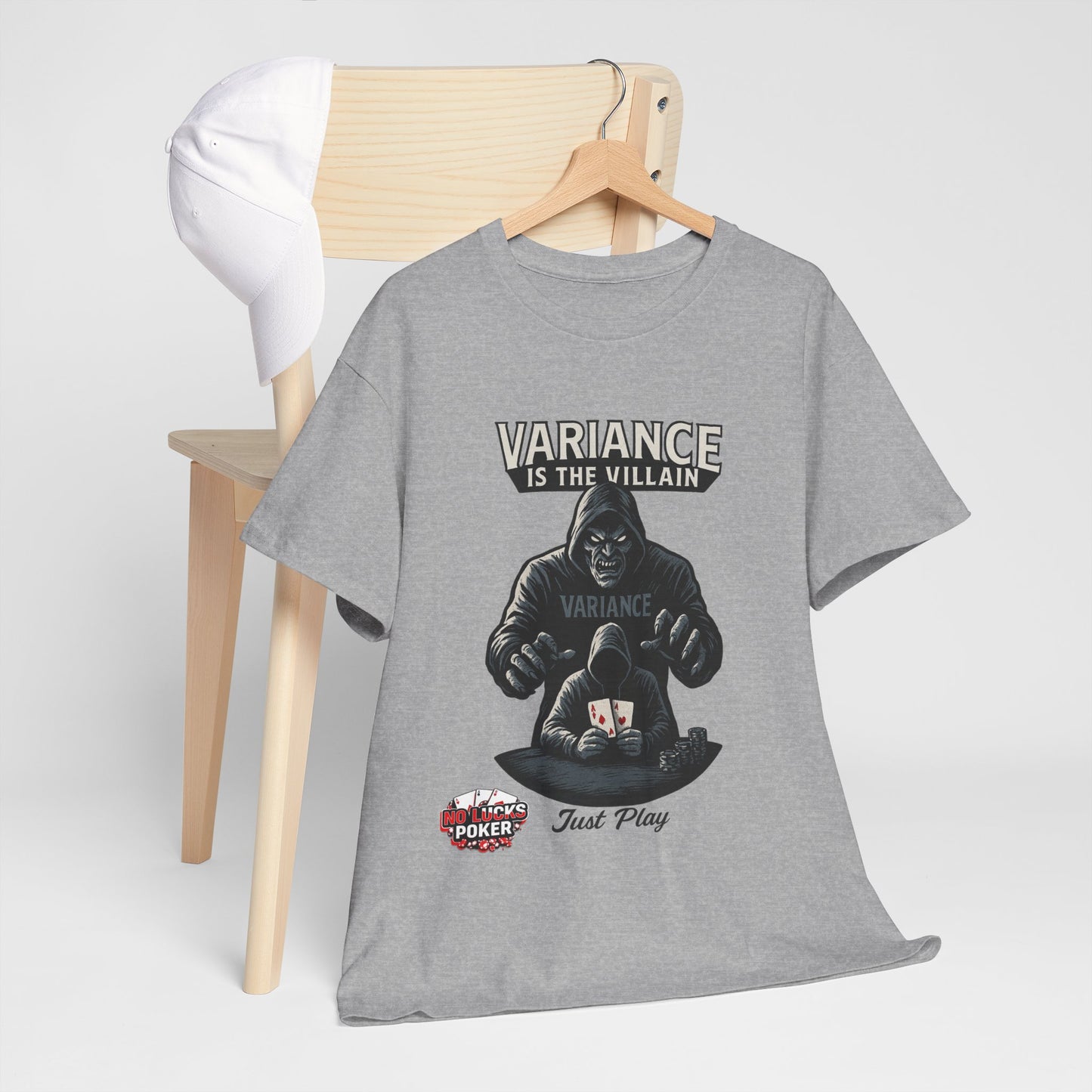 Variance is the Villain Poker T-Shirt | Zero Lucks – Fight the Swings