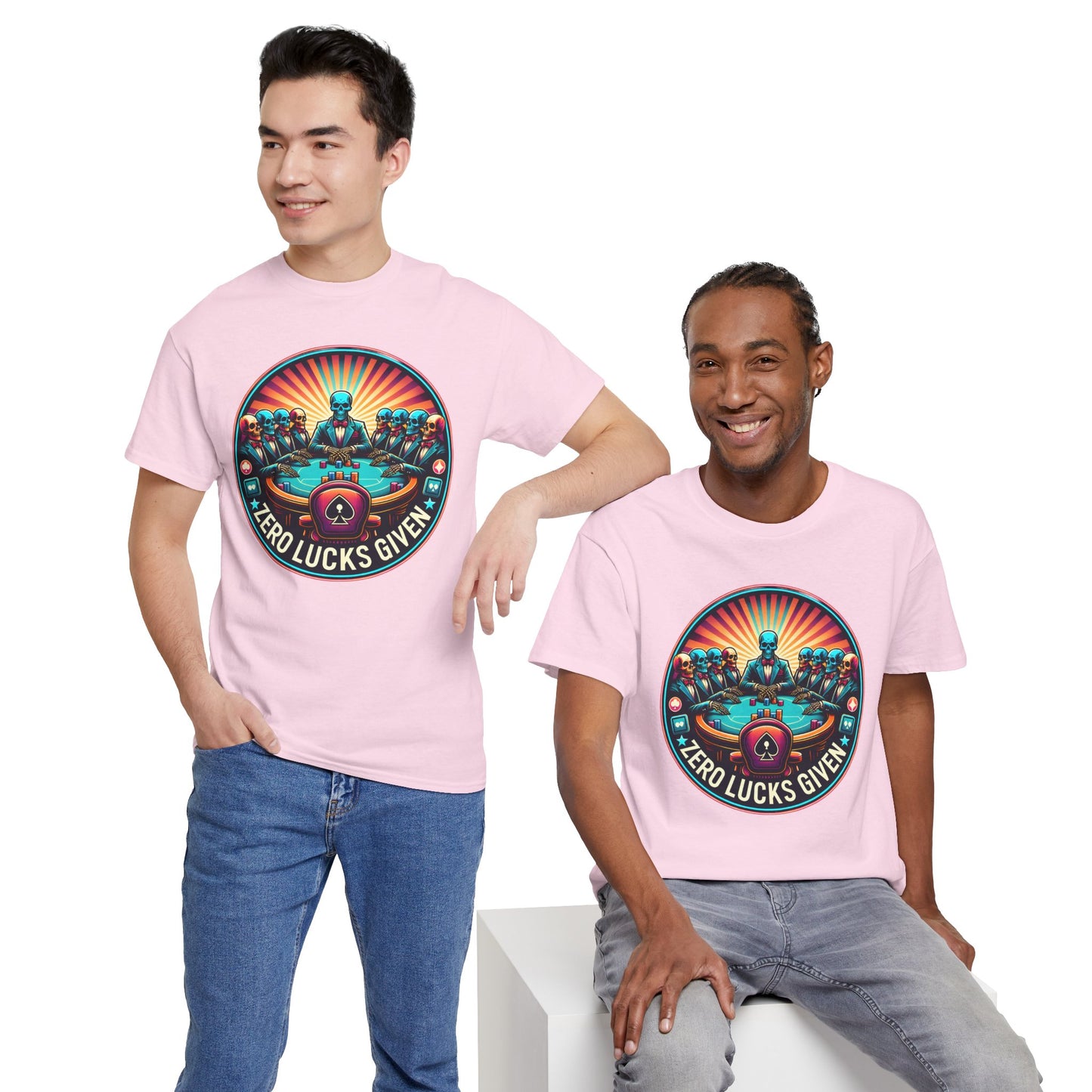 Zero Lucks Given unisex heavy cotton tee Poker Apparel