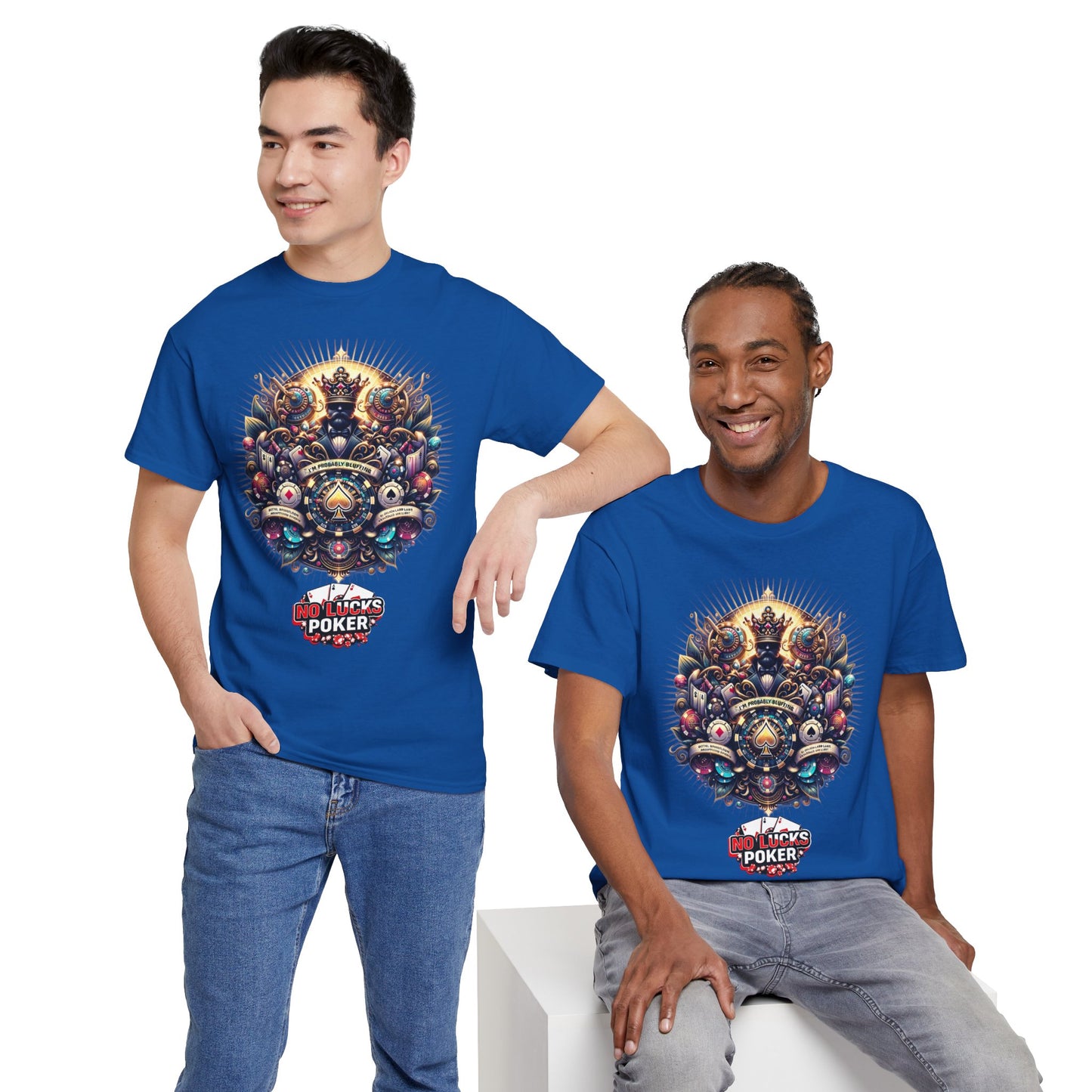 I'm Probably Bluffing unisex heavy cotton tee Poker Apparel