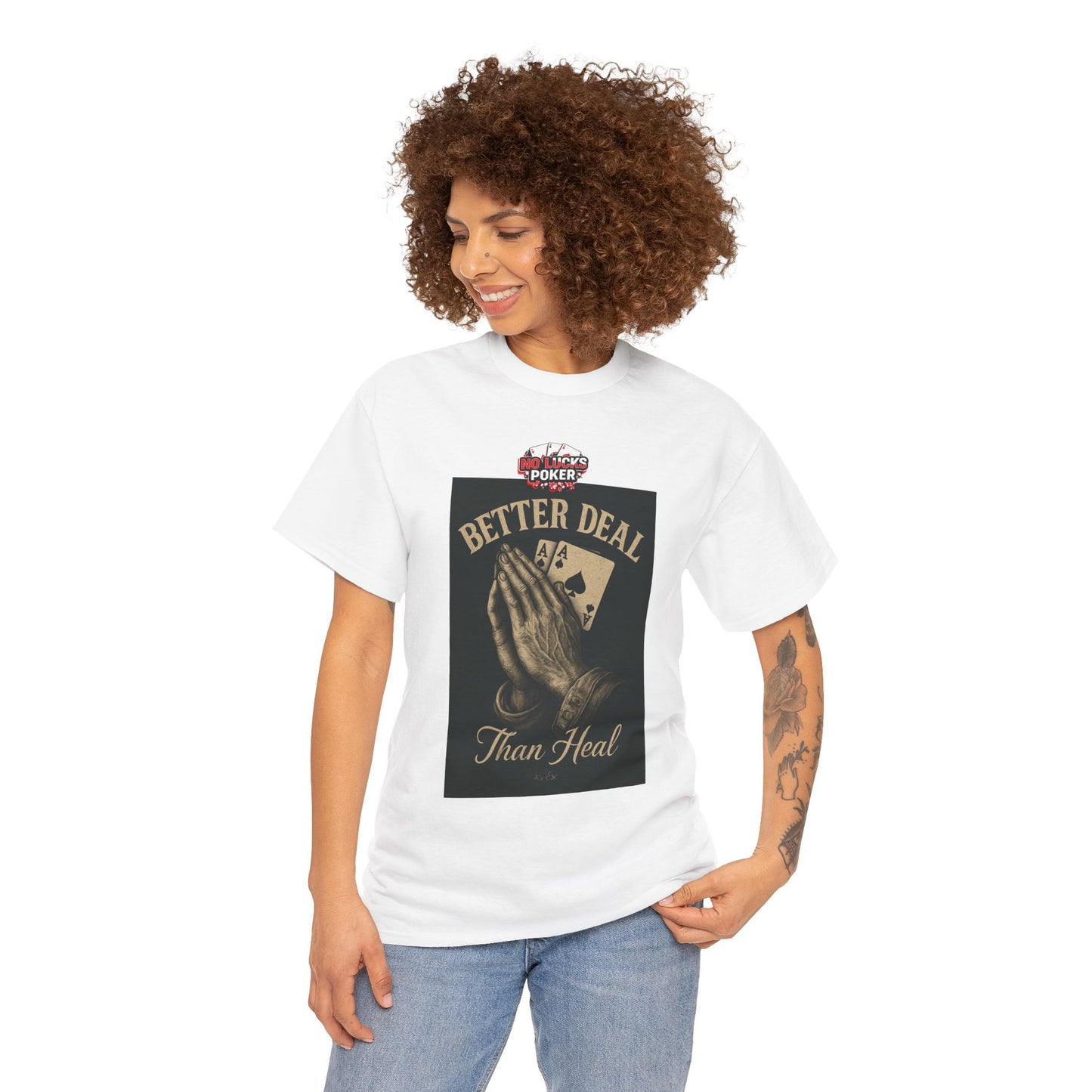 No Prayers Just Play Poker T-Shirt | Zero Lucks – Skill Over Superstition