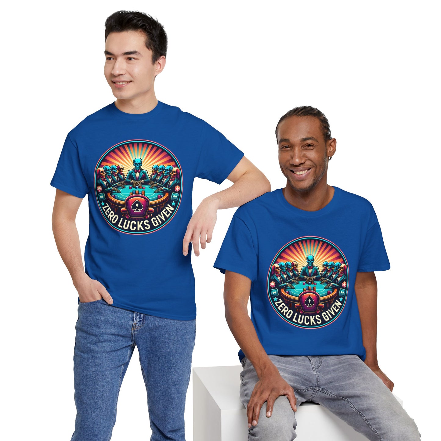 Zero Lucks Given unisex heavy cotton tee Poker Apparel