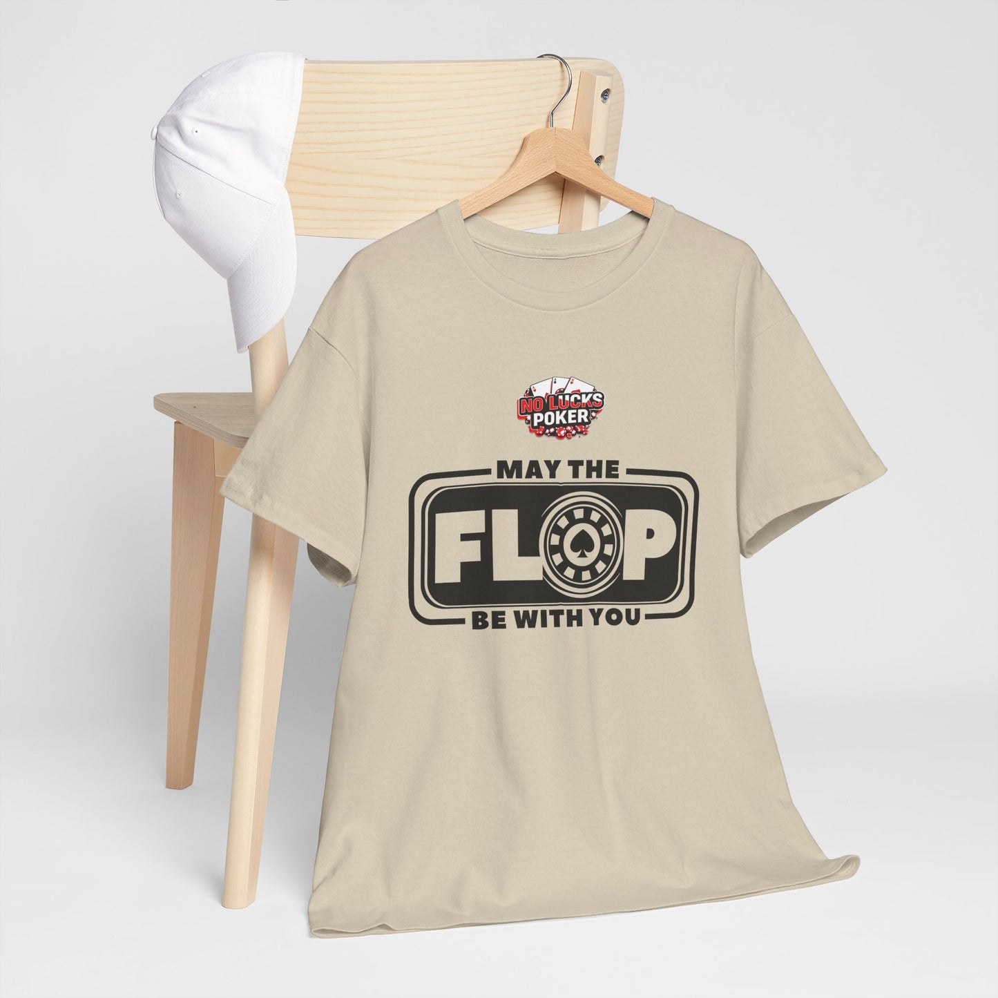 Zero Lucks – “May the Flop Be With You” Poker Logo Tee