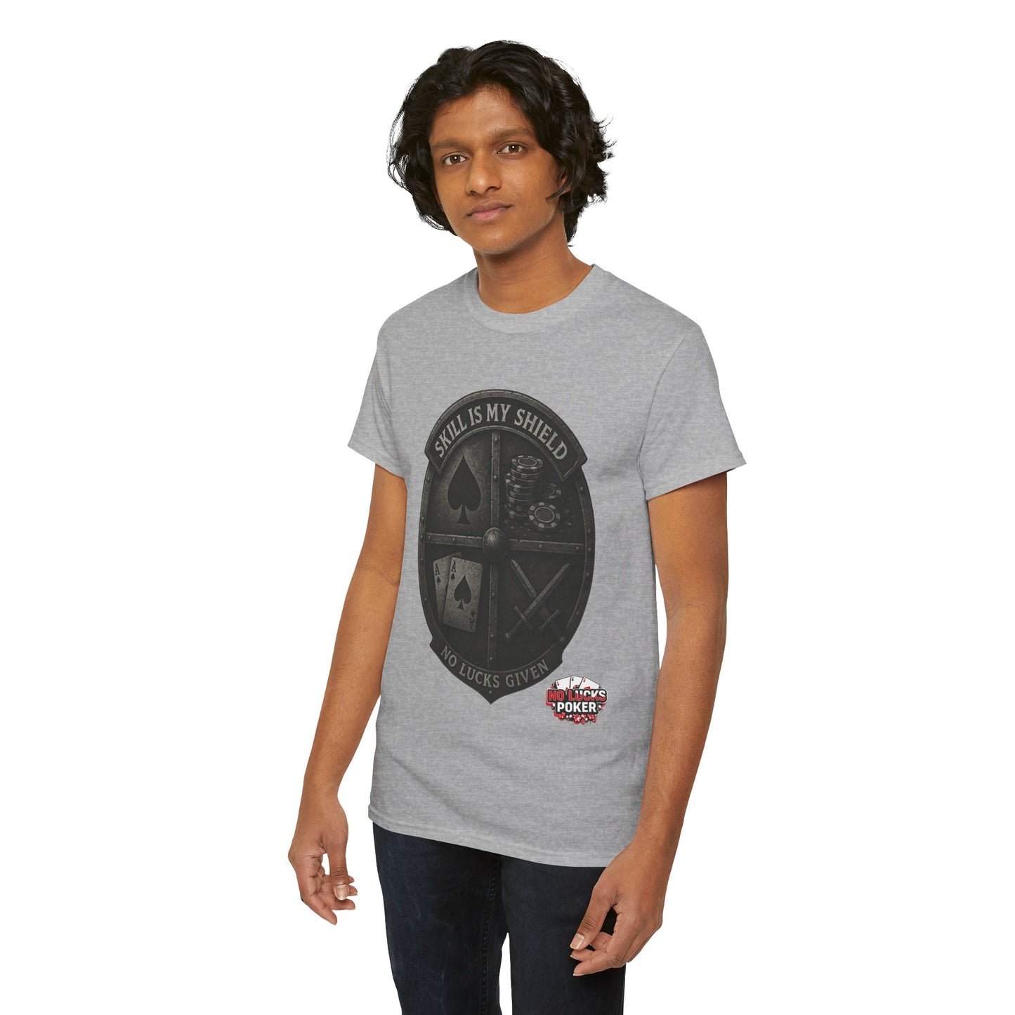Stack or Shatter Poker T-Shirt | No Lucks Given – Skill Over Luck