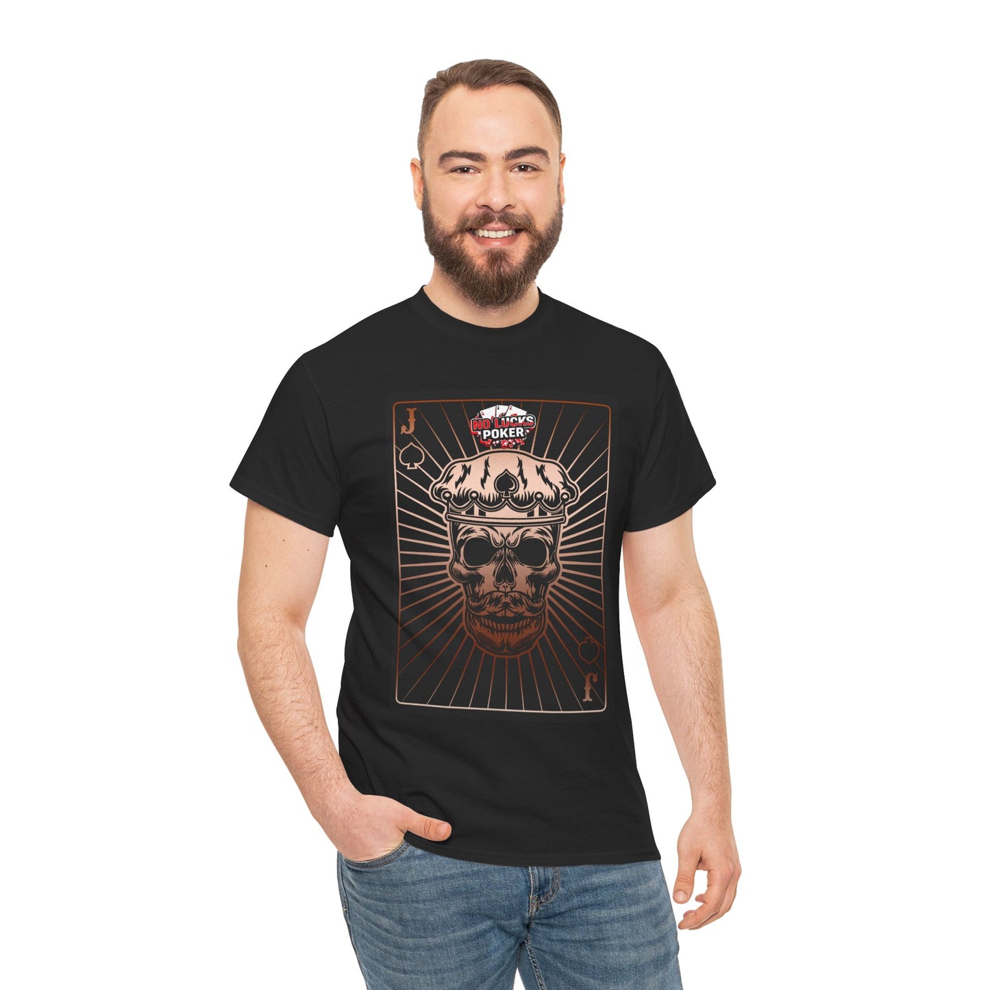 No Lucks Given – Jack Skull Crown of Spades Poker Tee (Copper Edition)