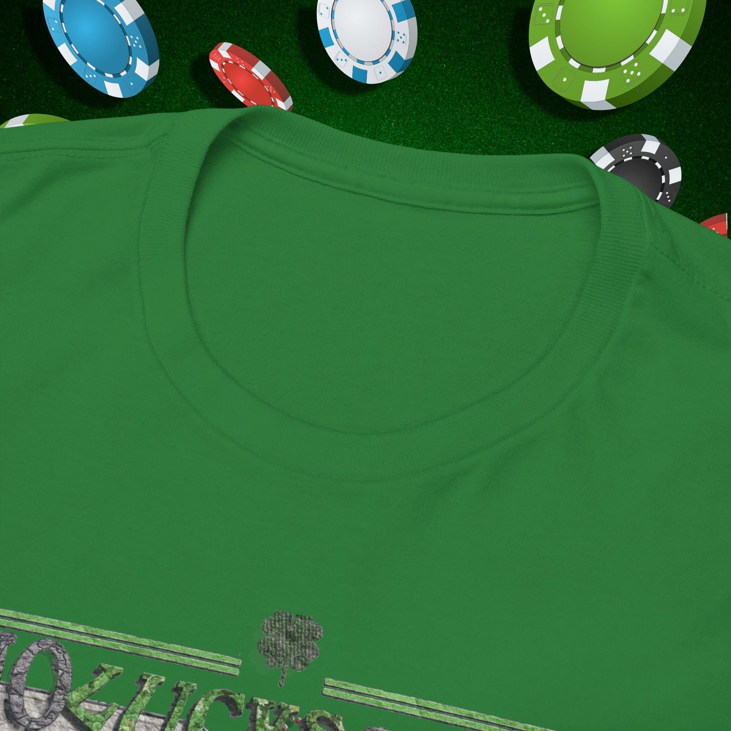 No Lucks Given Skull Breaking thru Ace of Spades T-Shirt Must have Good Luck All-in