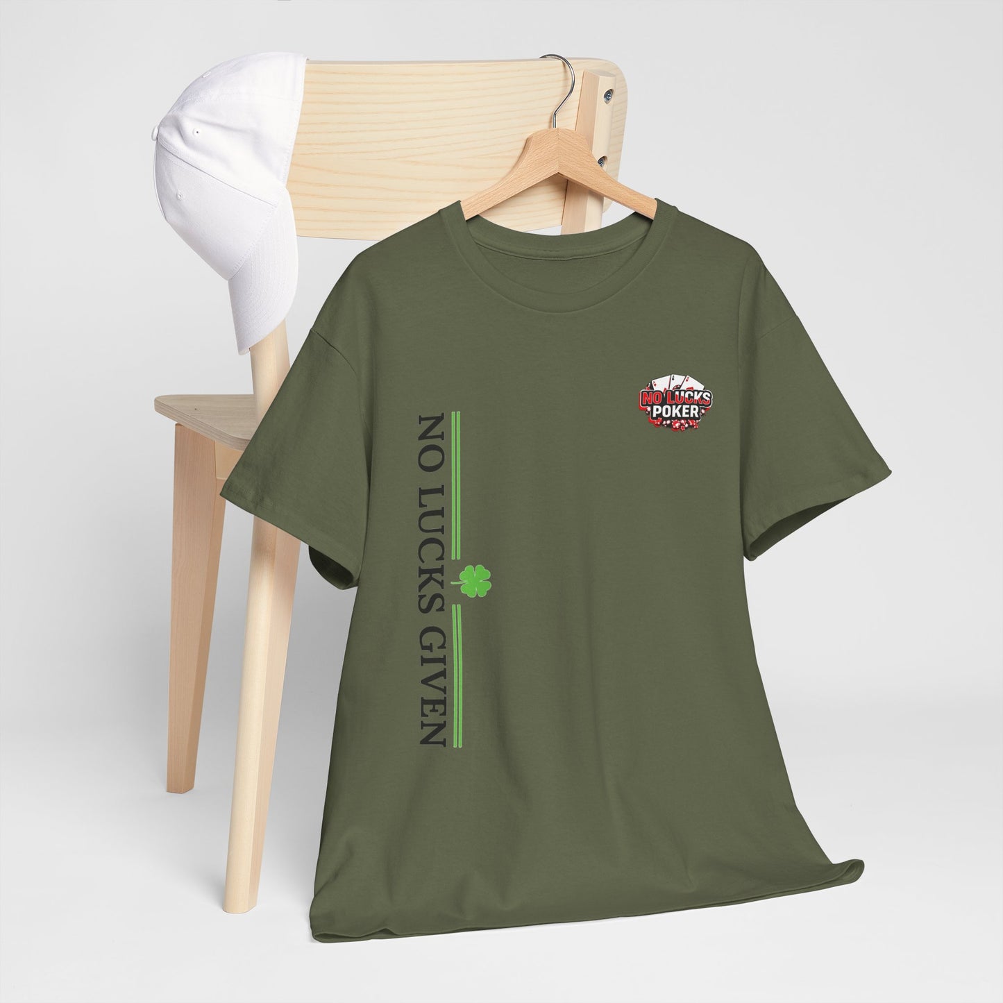No Lucks Given – Signature Logo Poker Tee (All In Edition)