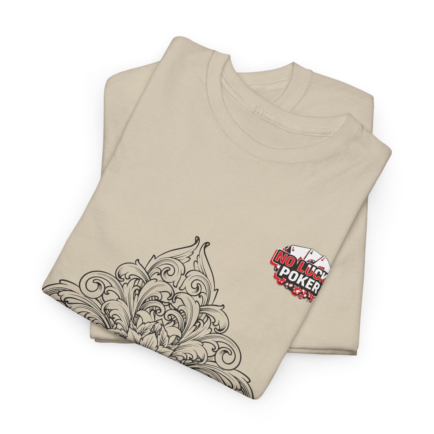 No Lucks Given – Spade Poker T-Shirt (Good Luck, All In)