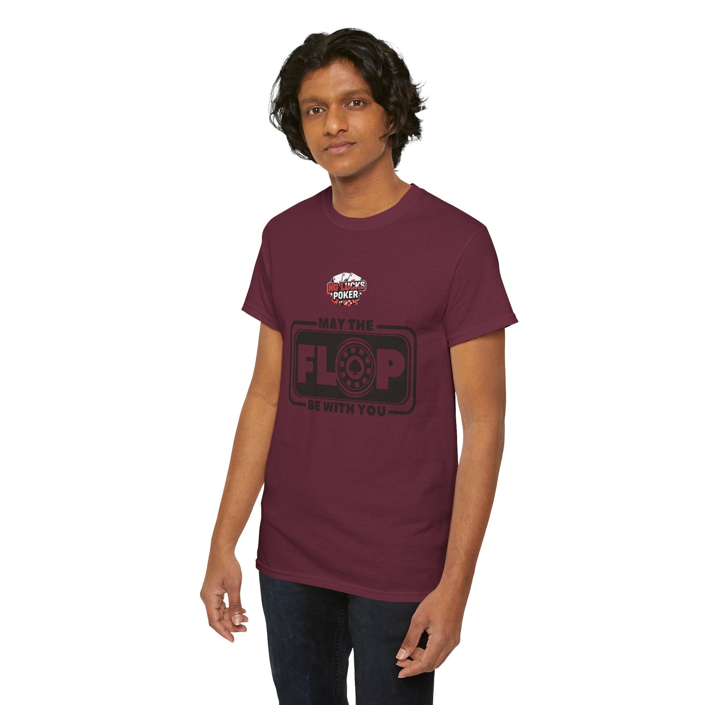 Zero Lucks – “May the Flop Be With You” Poker Logo Tee