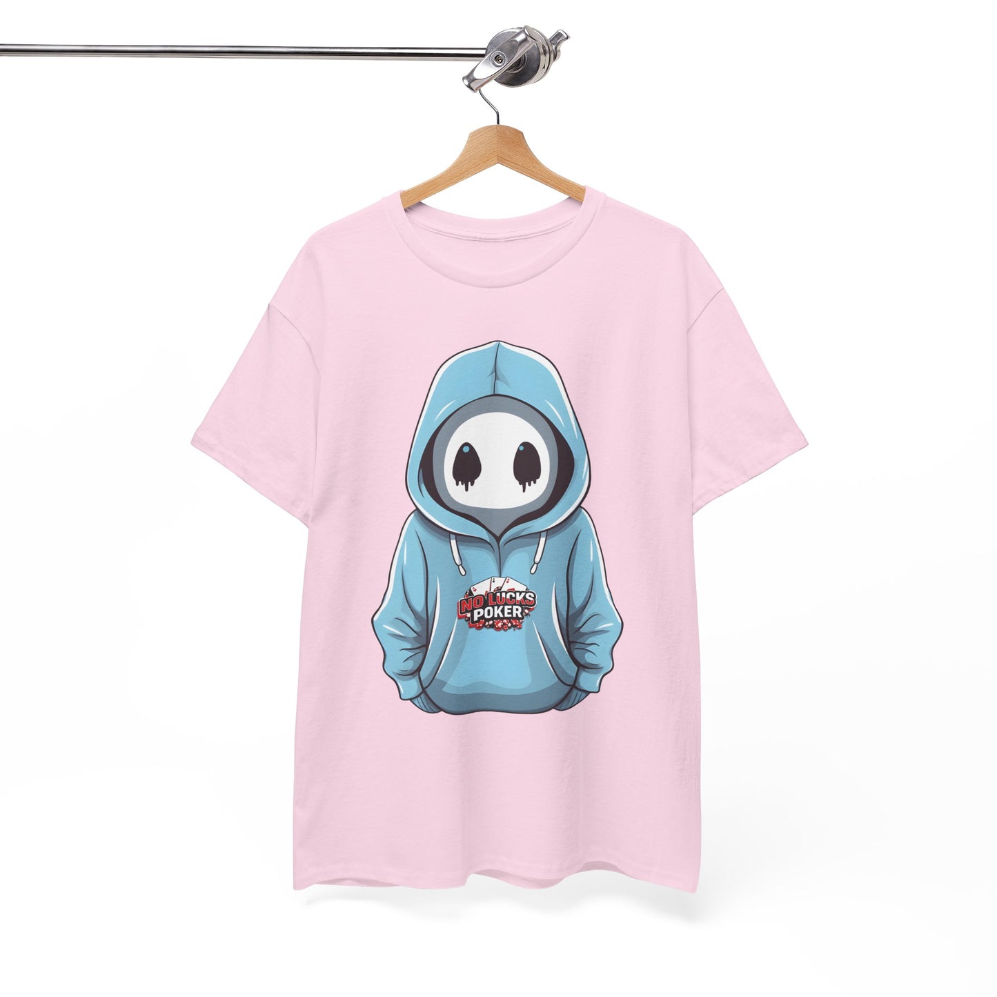 No Lucks Given – Mysterious Hoodie Player Poker Tee
