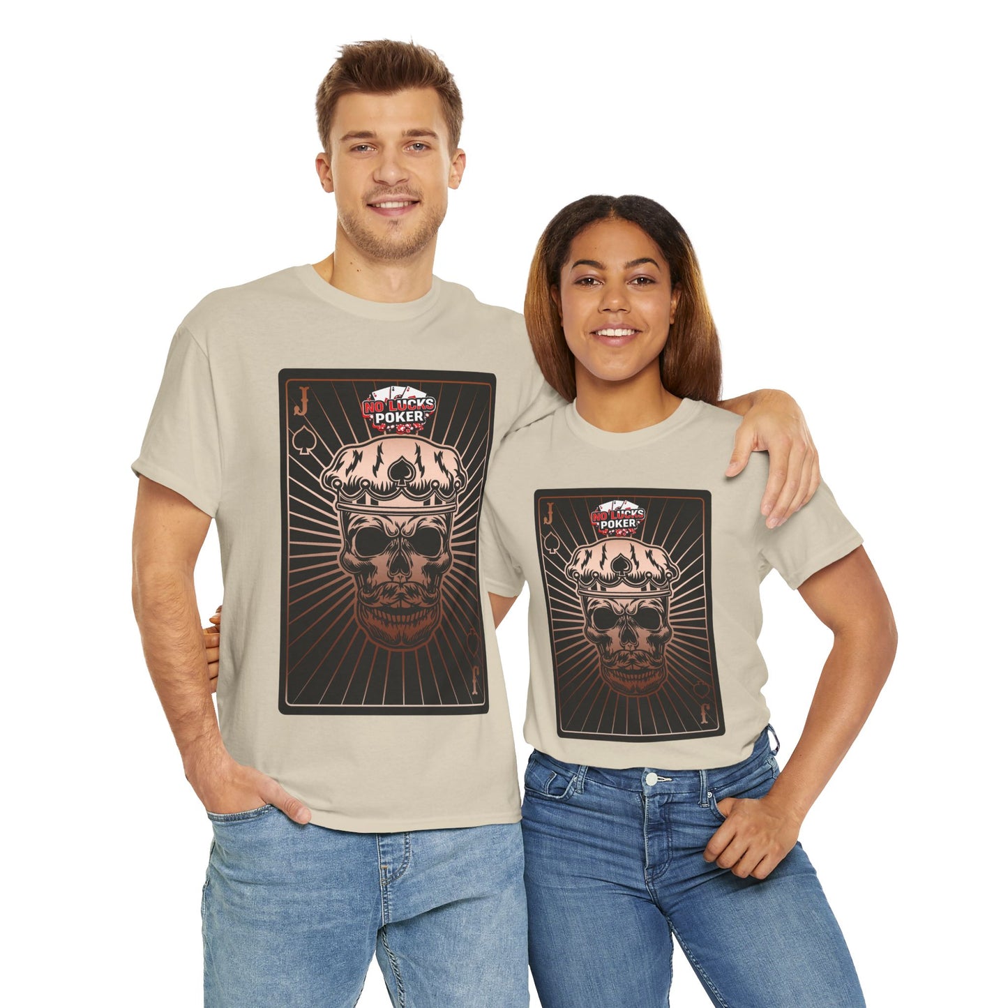 No Lucks Given – Jack Skull Crown of Spades Poker Tee (Copper Edition)