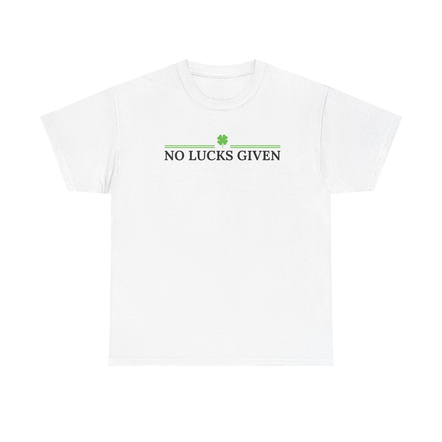 No Lucks Given – Classic Logo Poker Tee (Good Luck, All In)