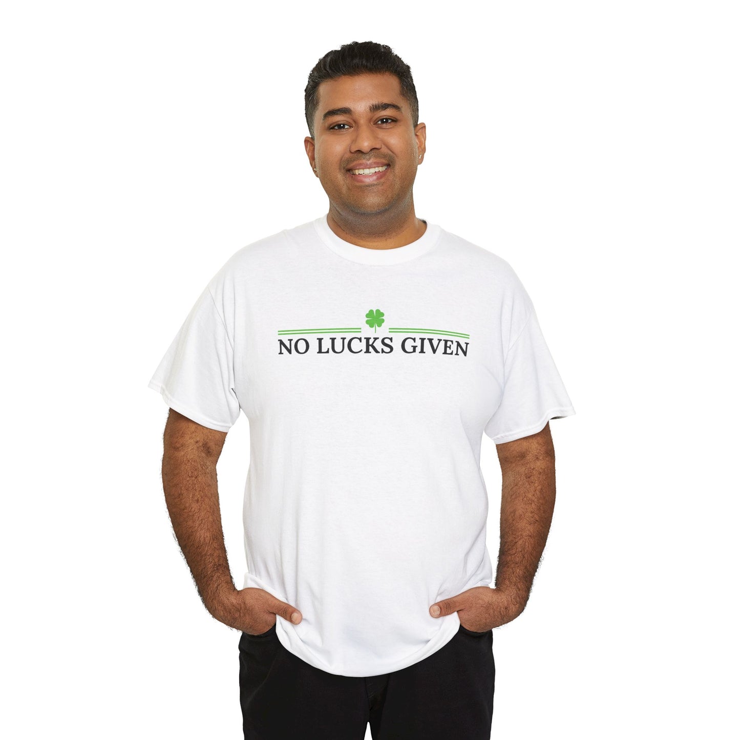 No Lucks Given – Classic Logo Poker Tee (Good Luck, All In)