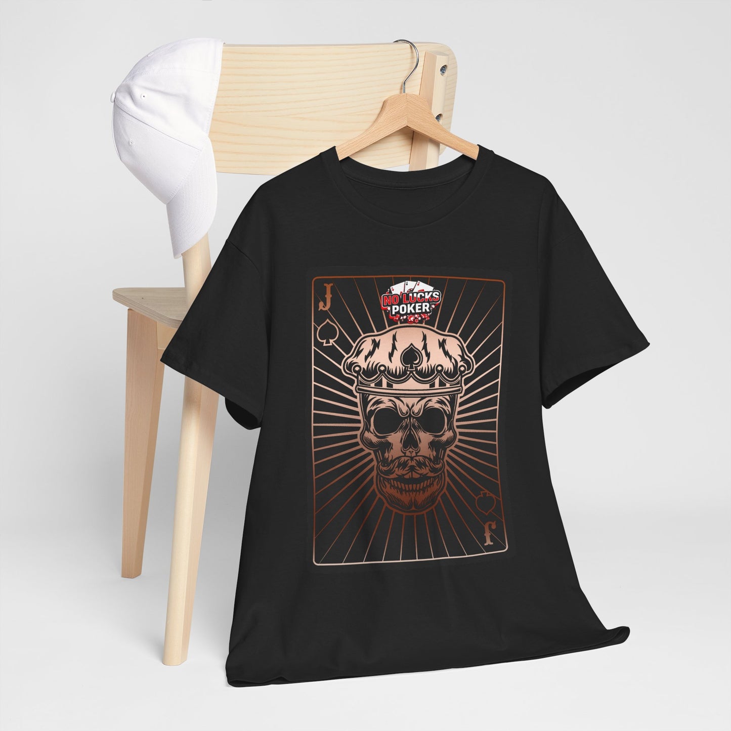 No Lucks Given – Jack Skull Crown of Spades Poker Tee (Copper Edition)