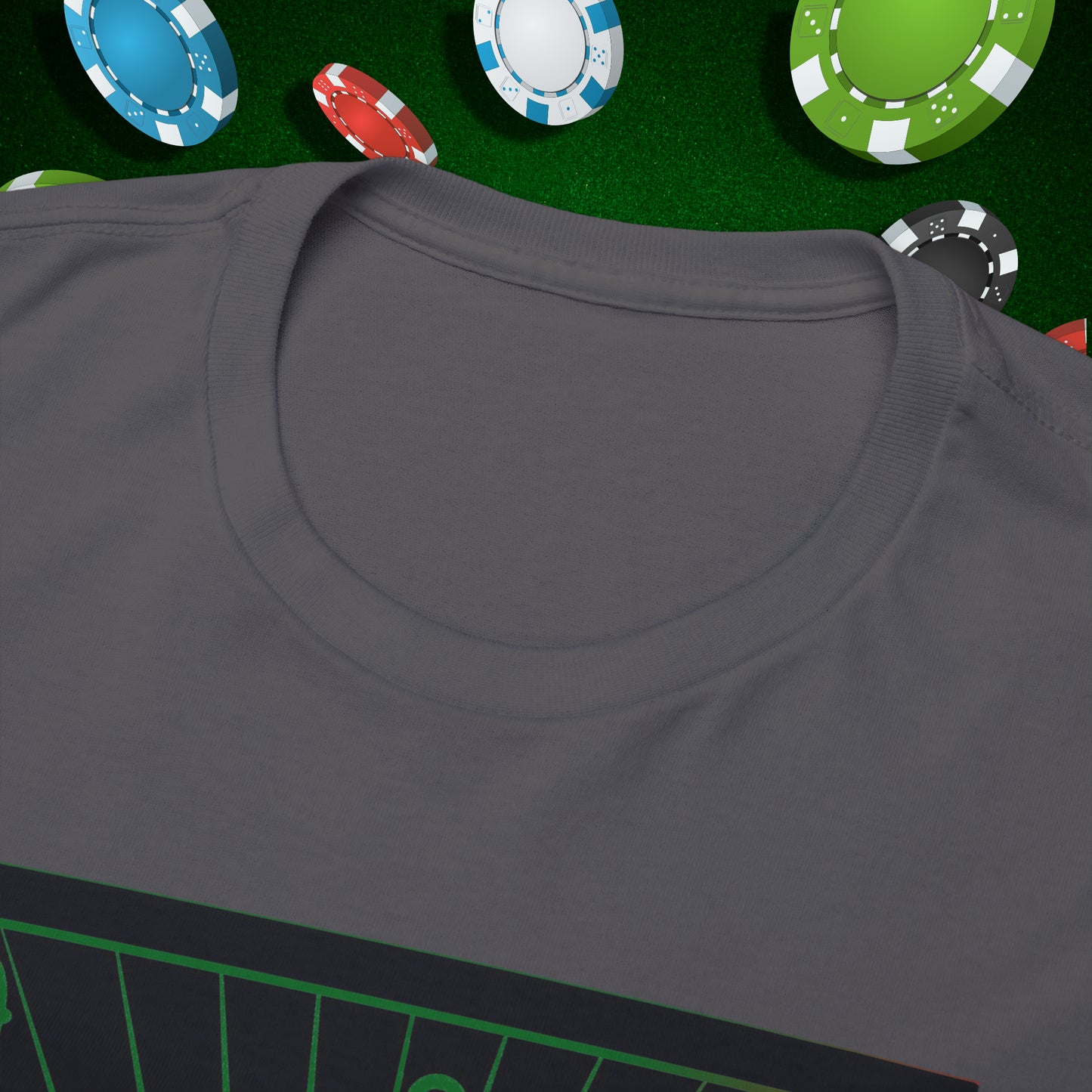 No Lucks Given Angry Queen of Clubs Green Red Poker T-Shirt Must have Good Luck All-in