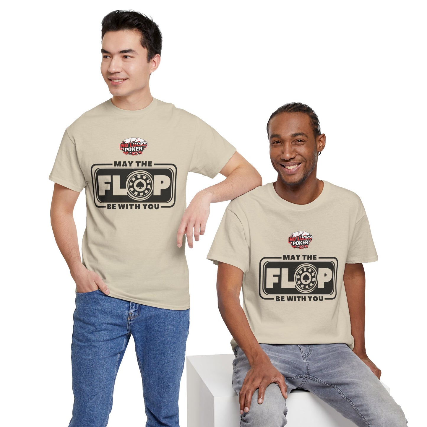 Zero Lucks – “May the Flop Be With You” Poker Logo Tee