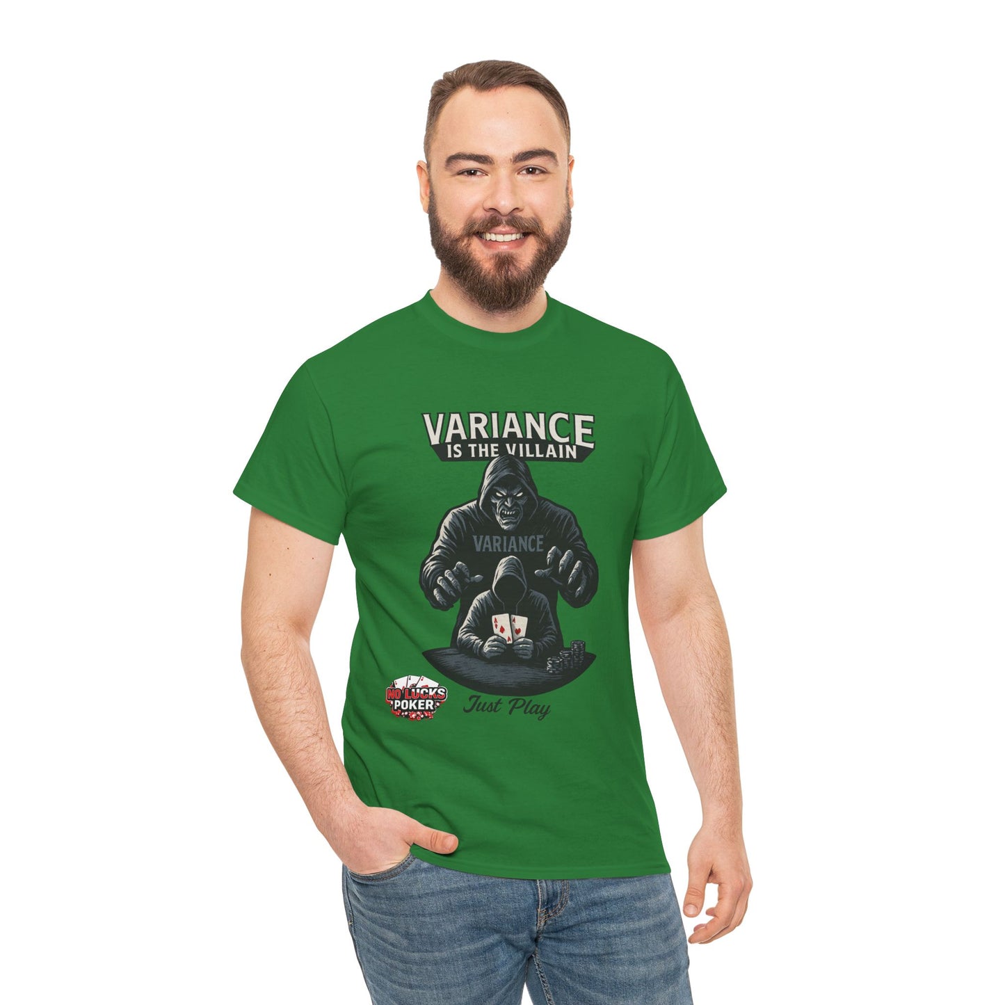 Variance is the Villain Poker T-Shirt | Zero Lucks – Fight the Swings