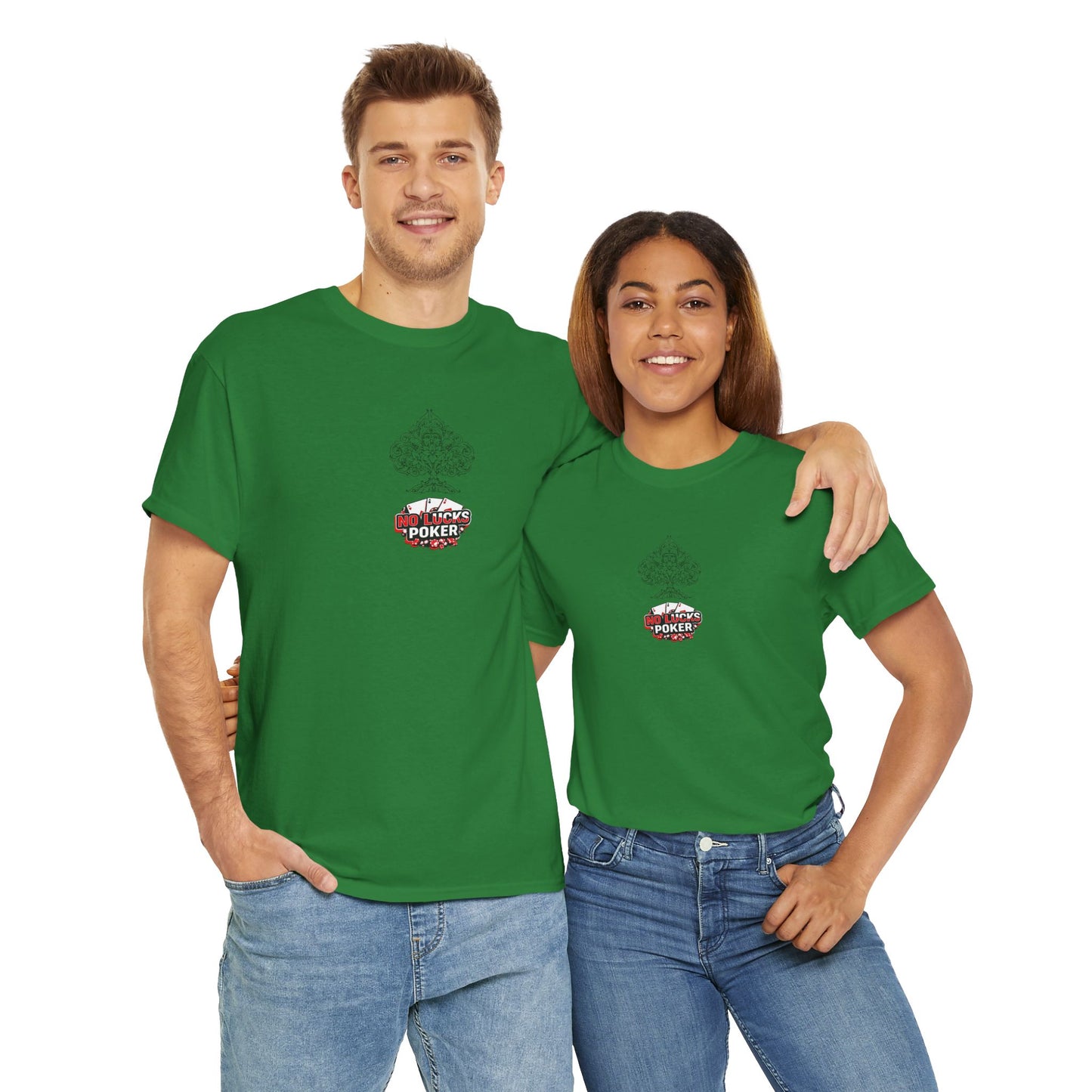 No Lucks Given Logo Poker T-Shirt | Built for Players, Not Luck