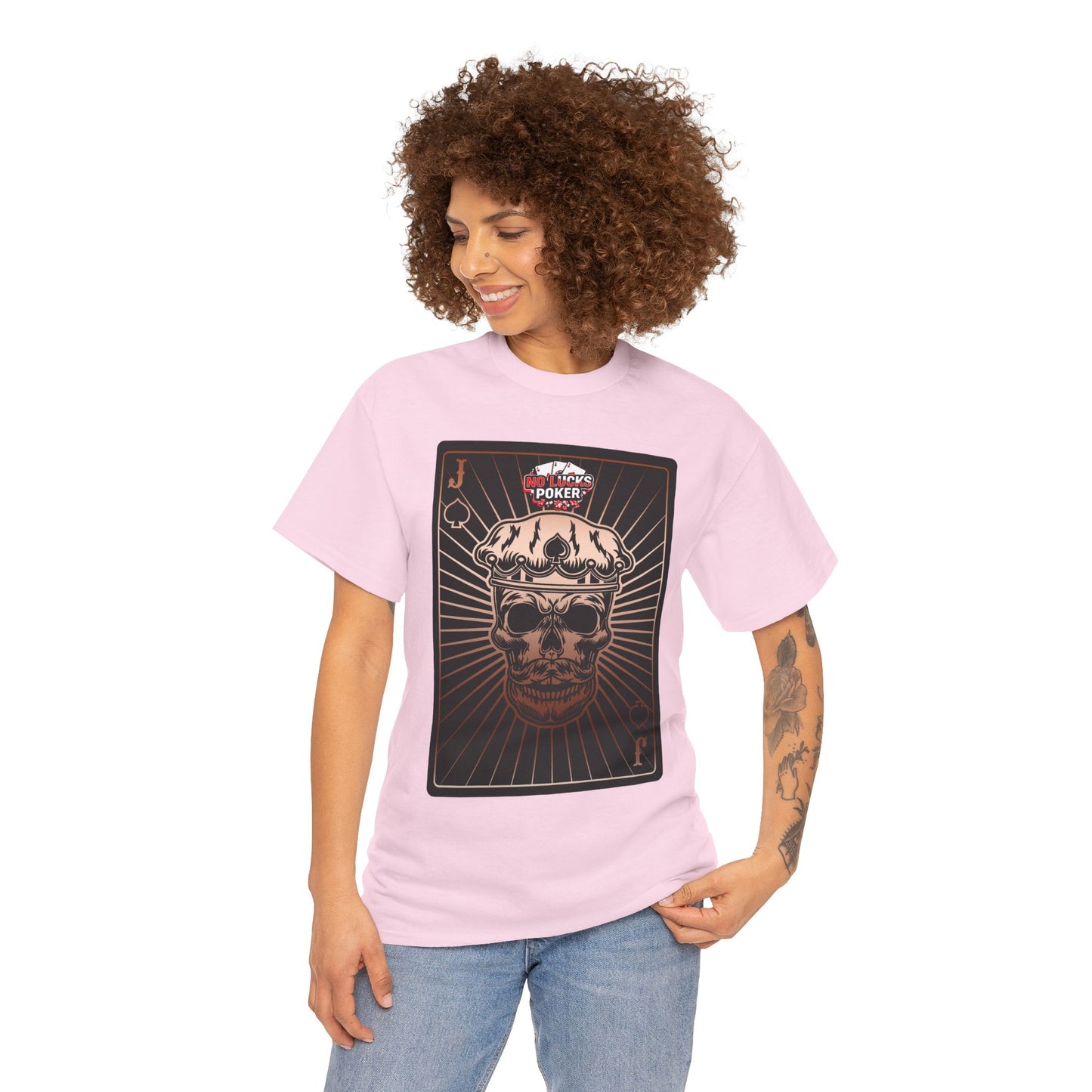 No Lucks Given – Jack Skull Crown of Spades Poker Tee (Copper Edition)