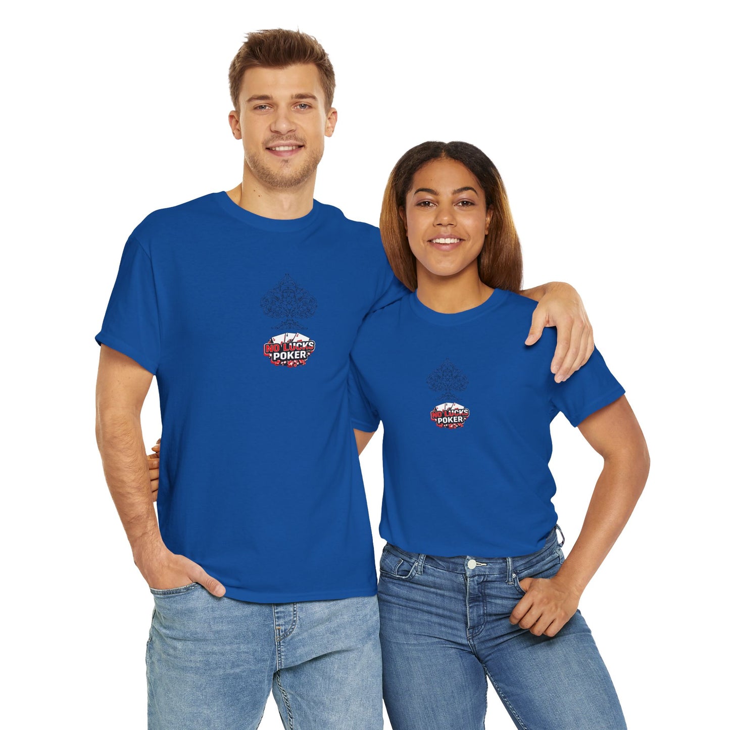 No Lucks Given Logo Poker T-Shirt | Built for Players, Not Luck