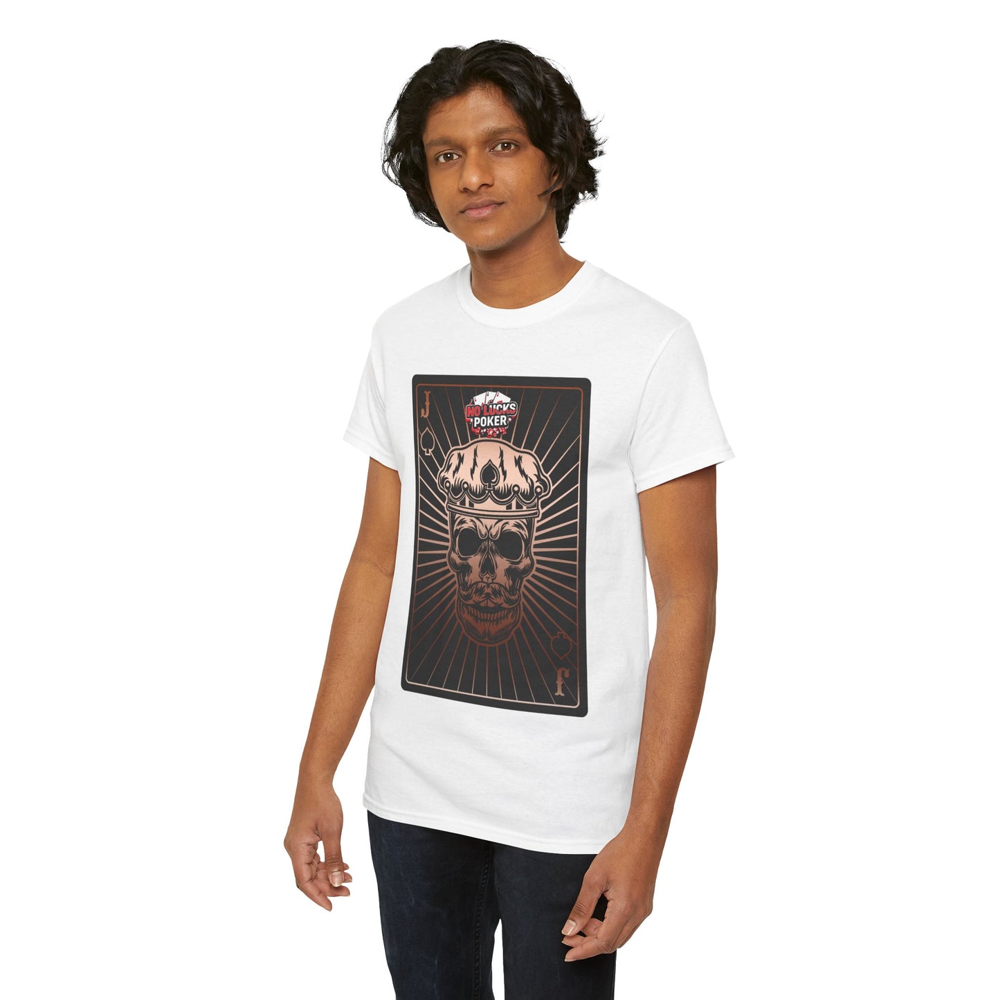 No Lucks Given – Jack Skull Crown of Spades Poker Tee (Copper Edition)