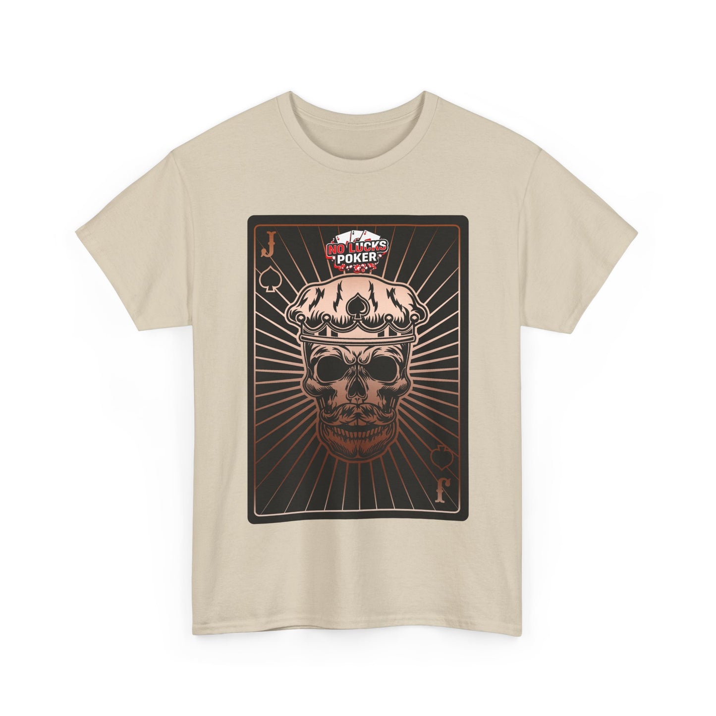 No Lucks Given – Jack Skull Crown of Spades Poker Tee (Copper Edition)