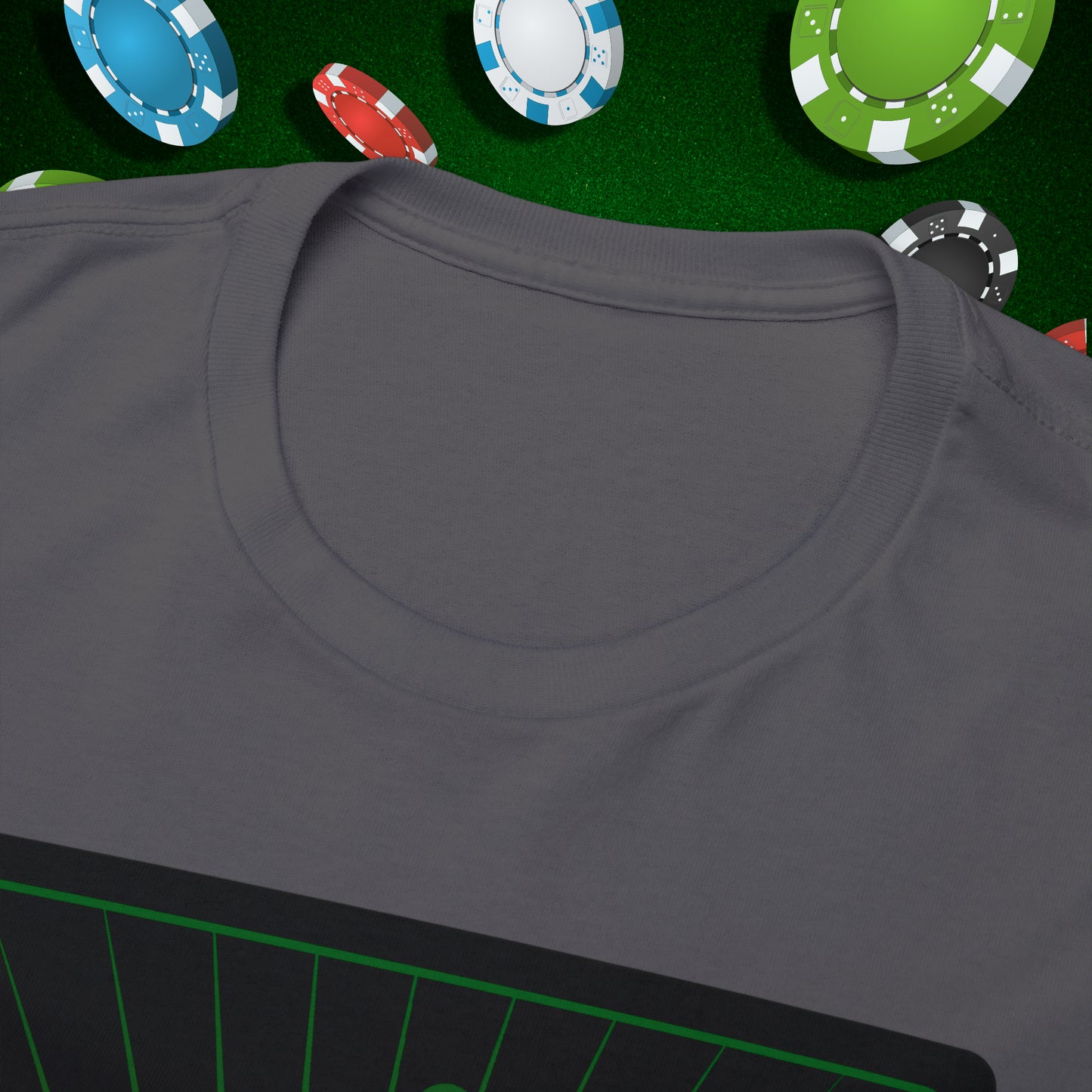 No Lucks Given Angry Queen of Spades Green Red Poker T-Shirt Must have Good Luck All-in