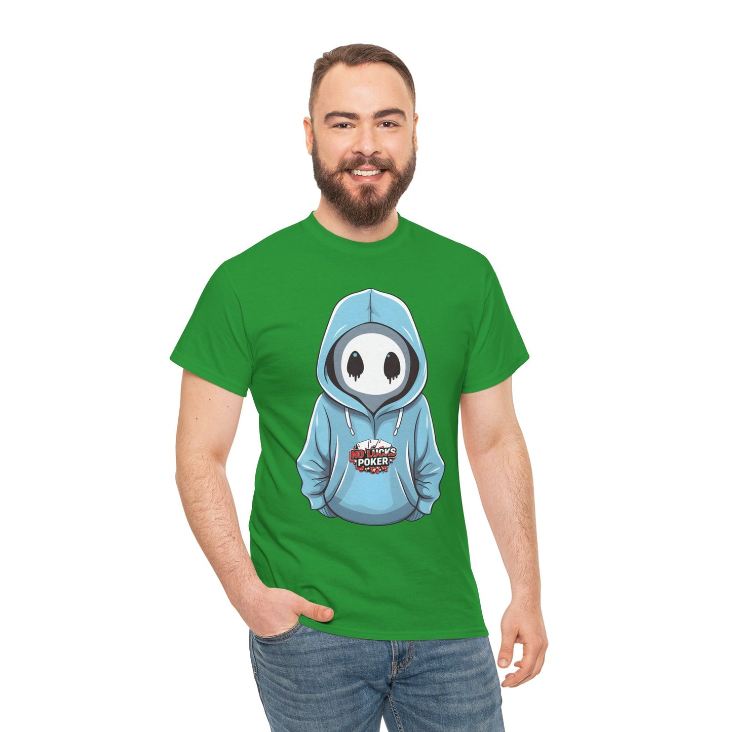 No Lucks Given – Mysterious Hoodie Player Poker Tee