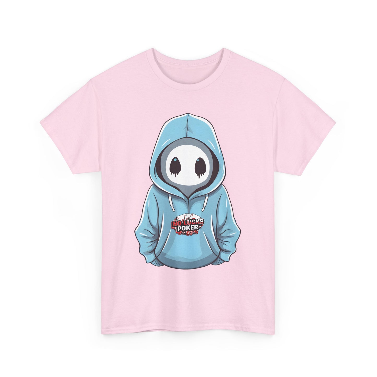 No Lucks Given – Mysterious Hoodie Player Poker Tee