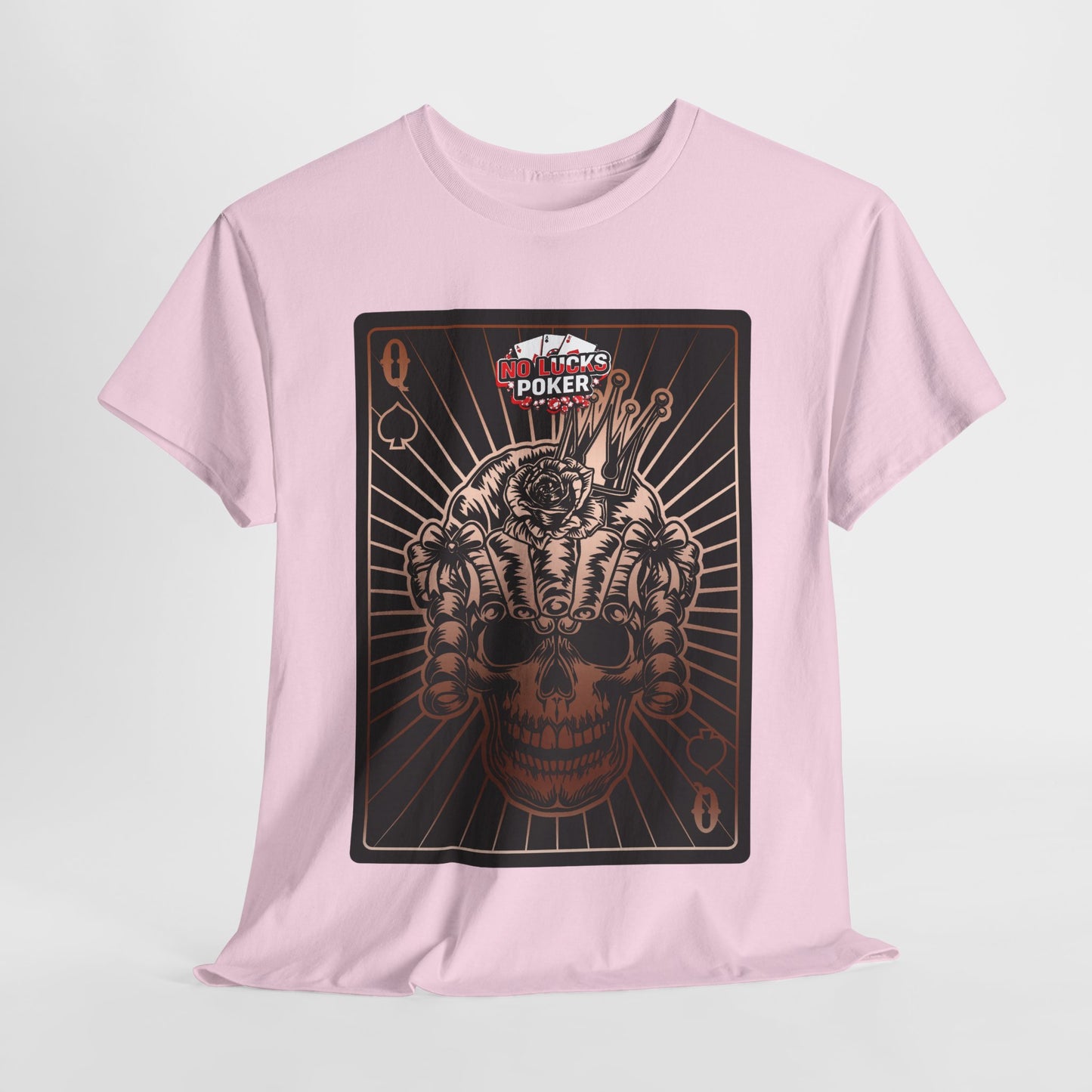 No Lucks Given – Angry Queen of Spades Poker Tee (Copper Edition)