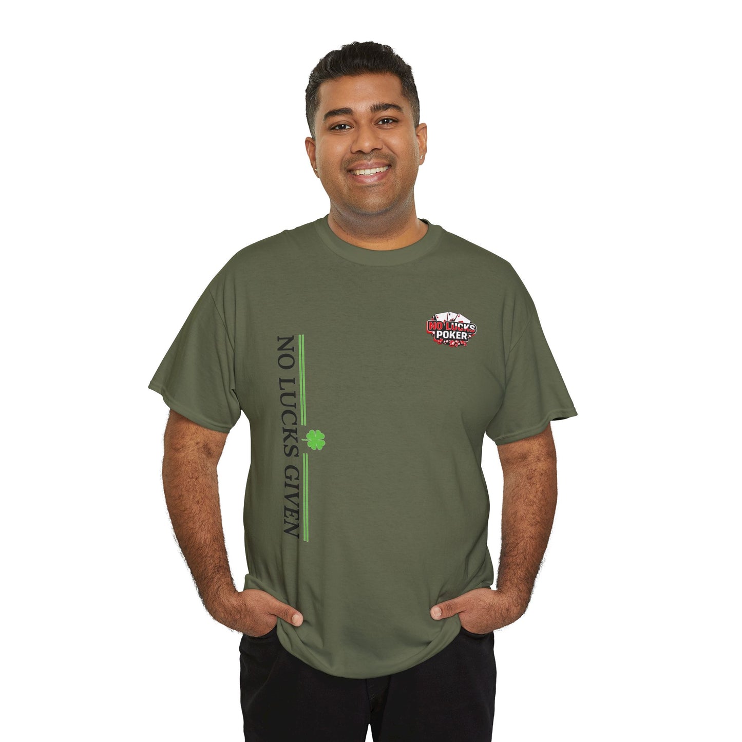 No Lucks Given – Signature Logo Poker Tee (All In Edition)