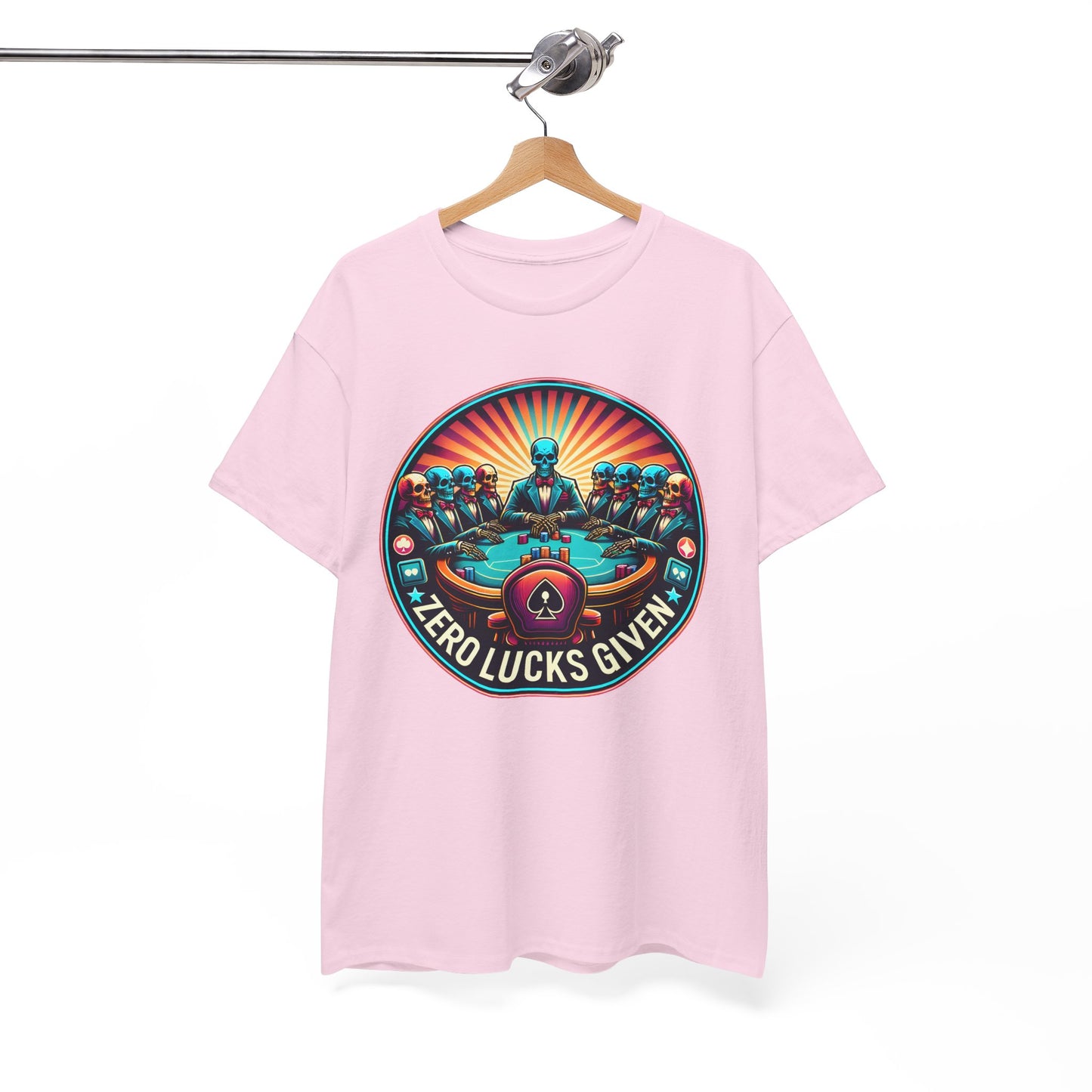 Zero Lucks Given unisex heavy cotton tee Poker Apparel