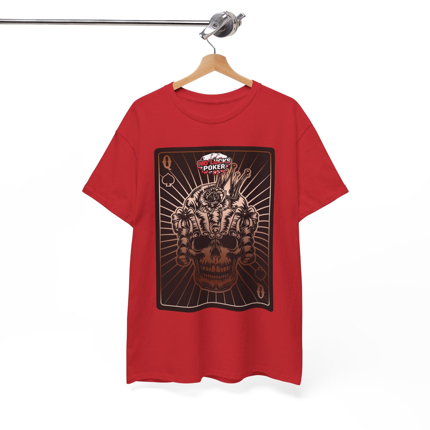 No Lucks Given – Angry Queen of Spades Poker Tee (Copper Edition)