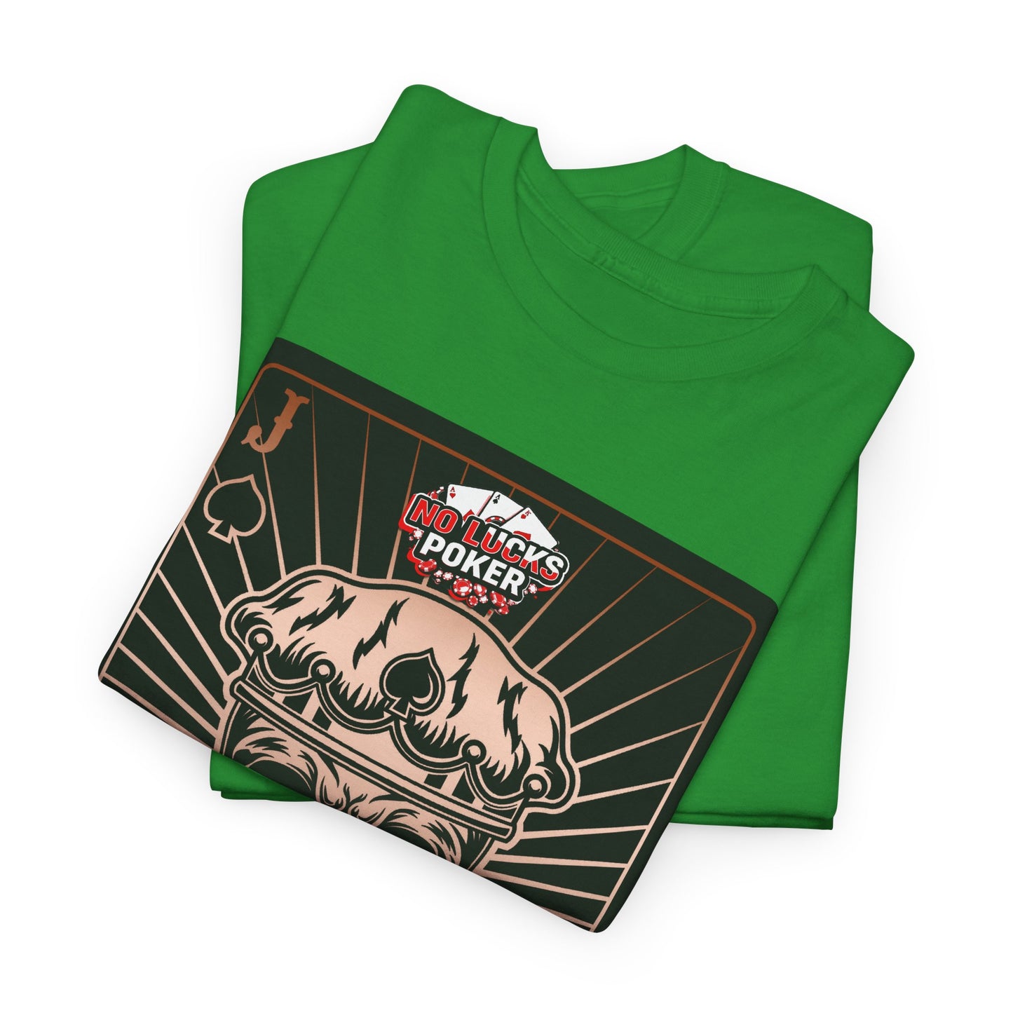 No Lucks Given – Jack Skull Crown of Spades Poker Tee (Copper Edition)