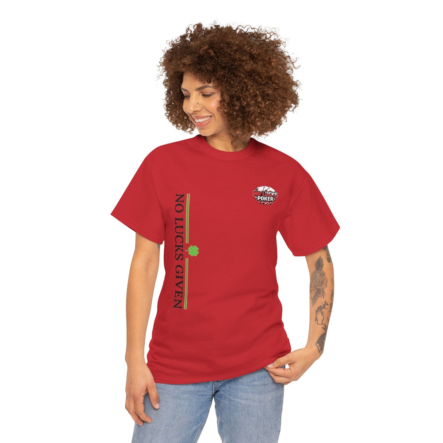 No Lucks Given – Signature Logo Poker Tee (All In Edition)