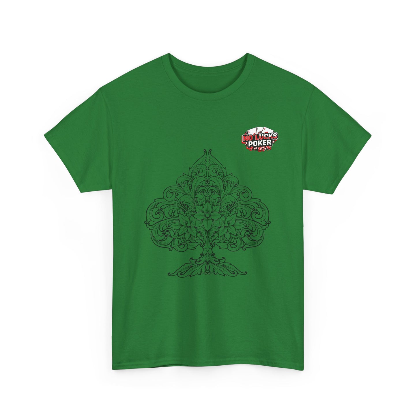 No Lucks Given – Spade Poker T-Shirt (Good Luck, All In)