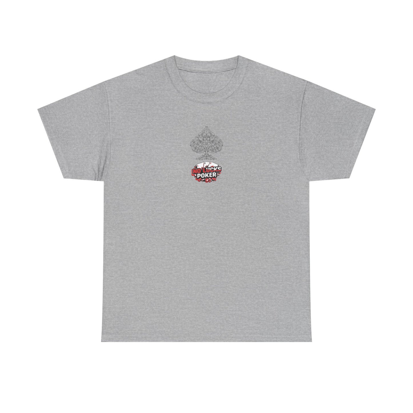 No Lucks Given Logo Poker T-Shirt | Built for Players, Not Luck
