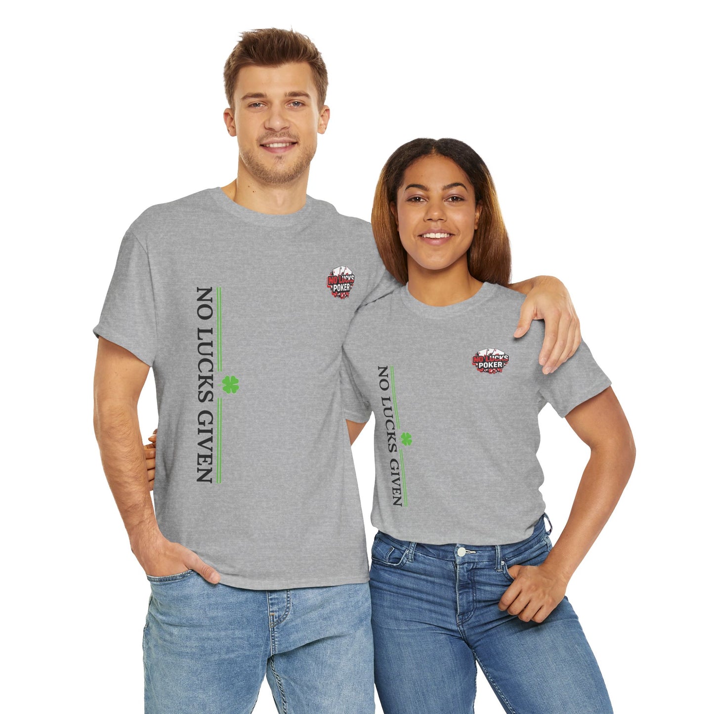 No Lucks Given – Signature Logo Poker Tee (All In Edition)