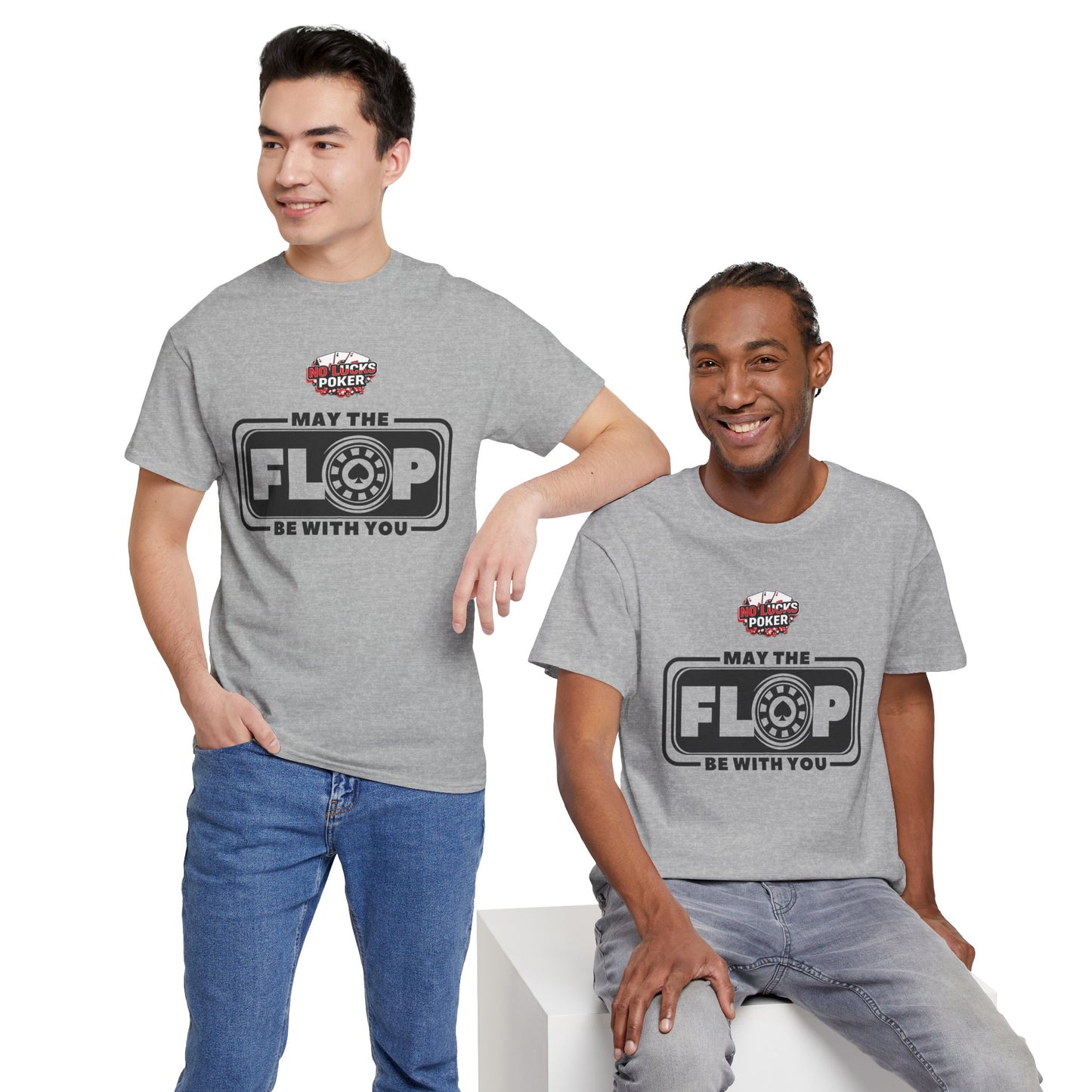 Zero Lucks – “May the Flop Be With You” Poker Logo Tee