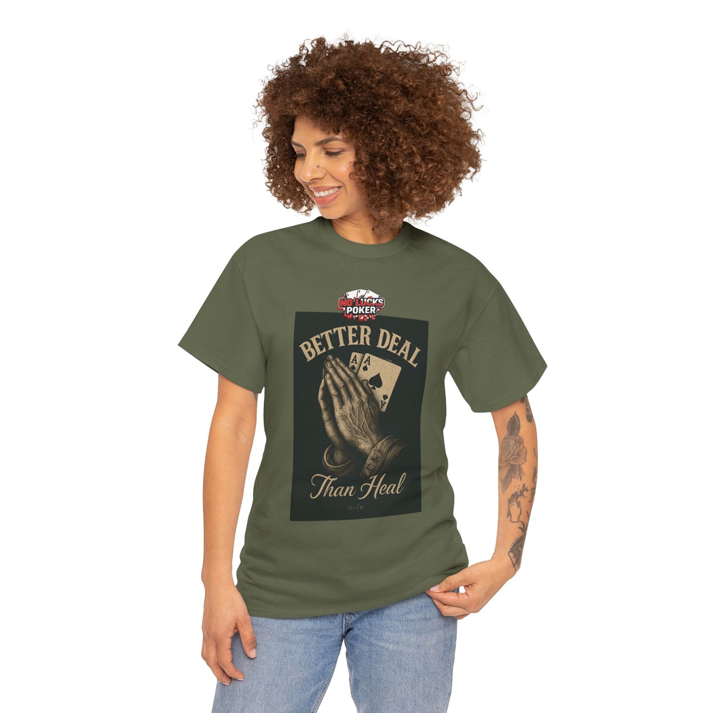 No Prayers Just Play Poker T-Shirt | Zero Lucks – Skill Over Superstition