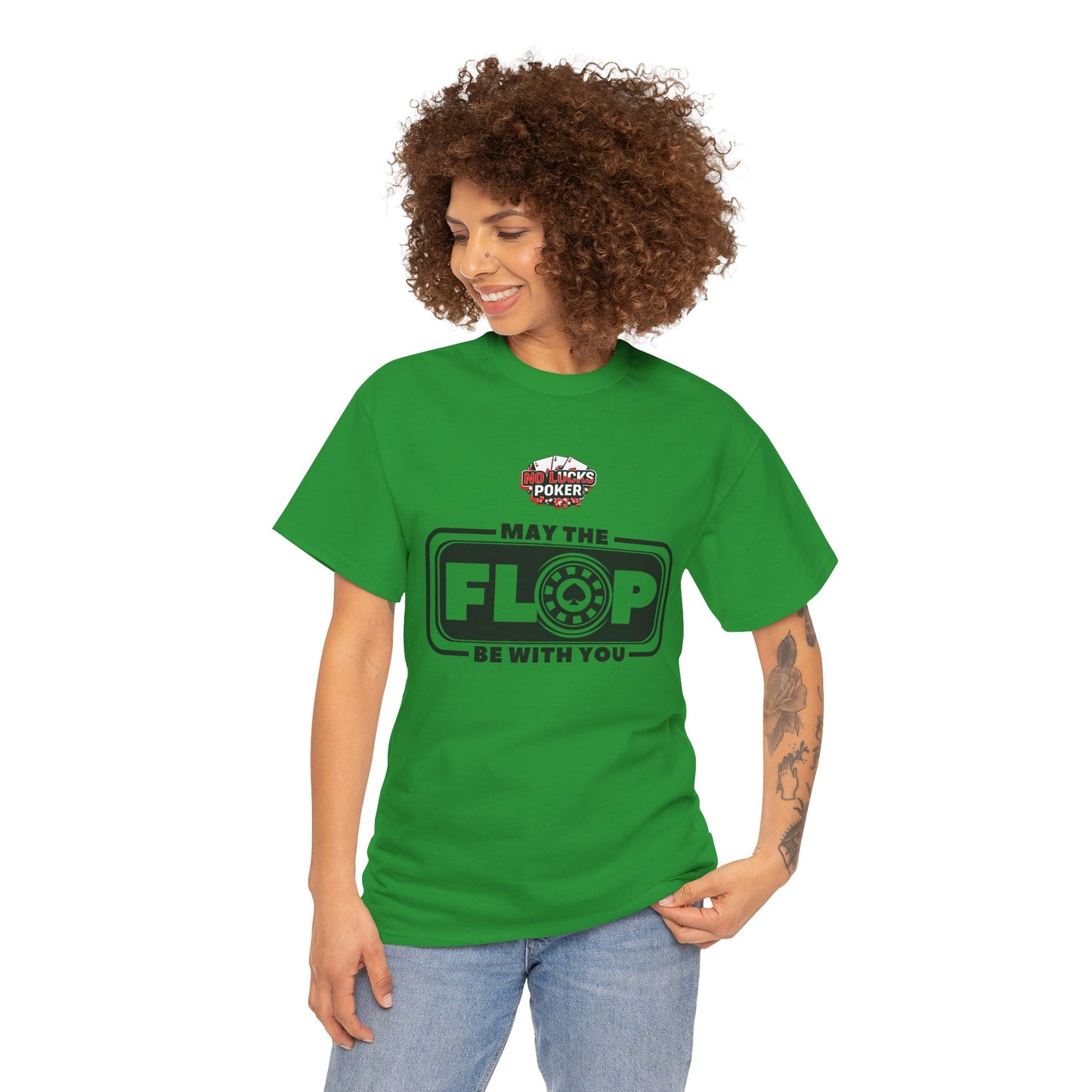 Zero Lucks – “May the Flop Be With You” Poker Logo Tee