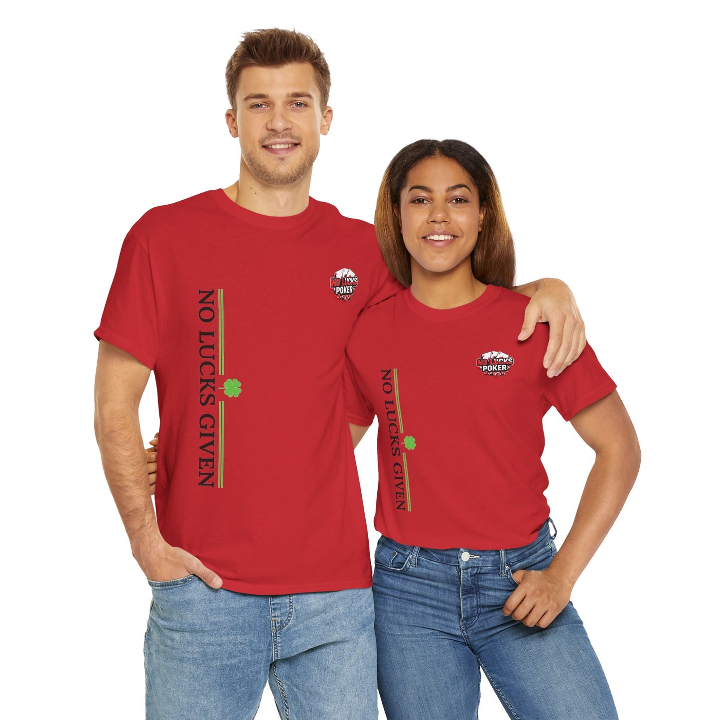 No Lucks Given – Signature Logo Poker Tee (All In Edition)