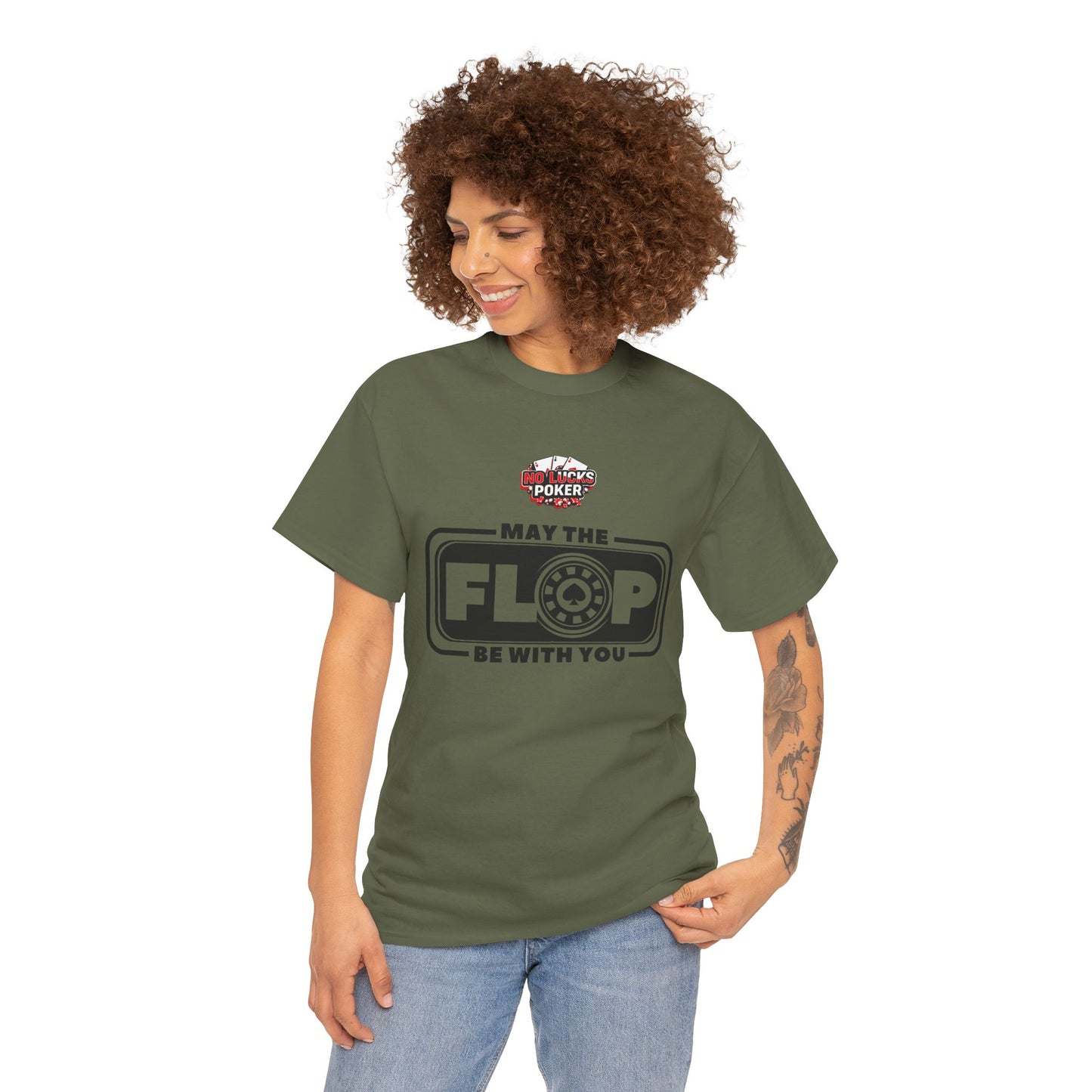 Zero Lucks – “May the Flop Be With You” Poker Logo Tee