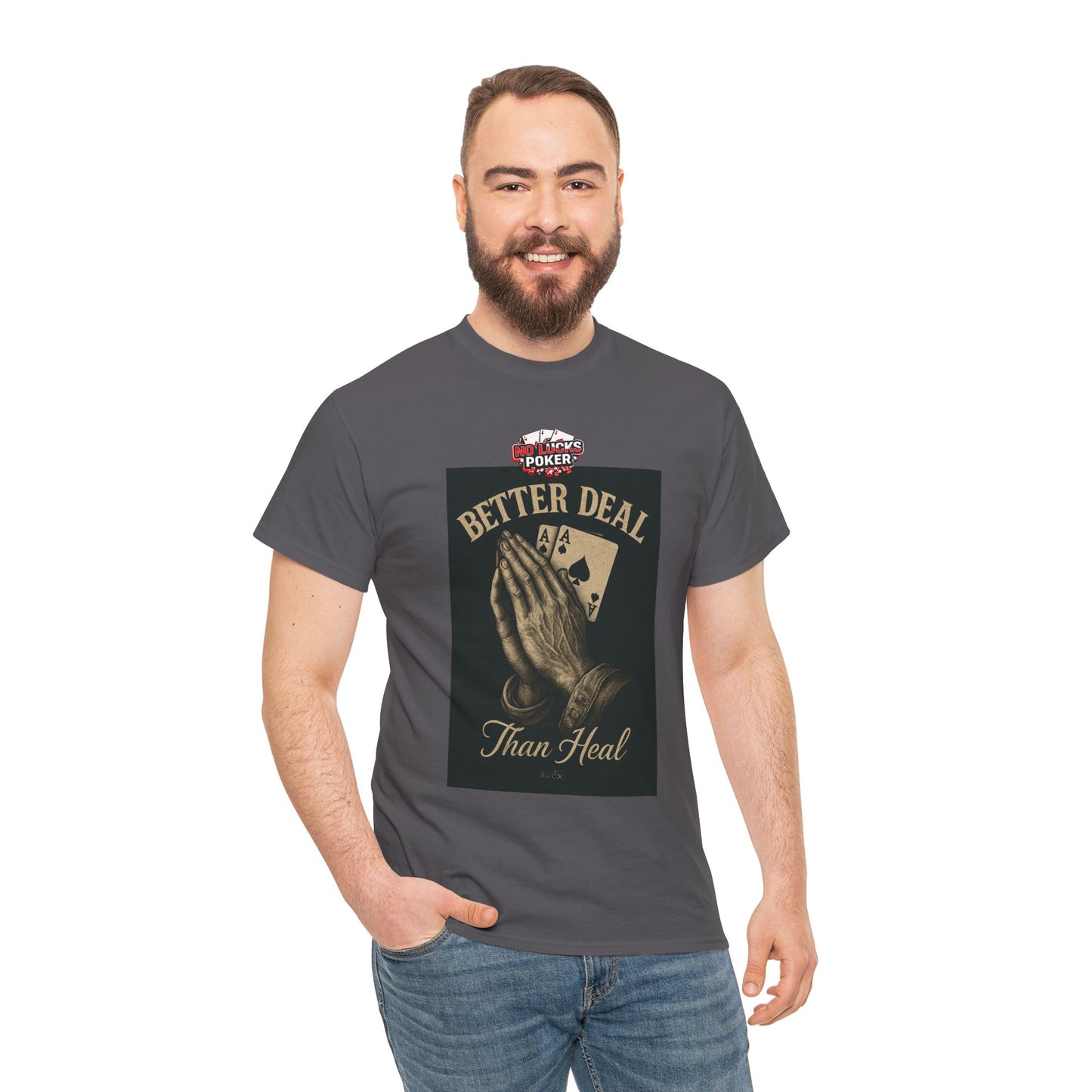 No Prayers Just Play Poker T-Shirt | Zero Lucks – Skill Over Superstition