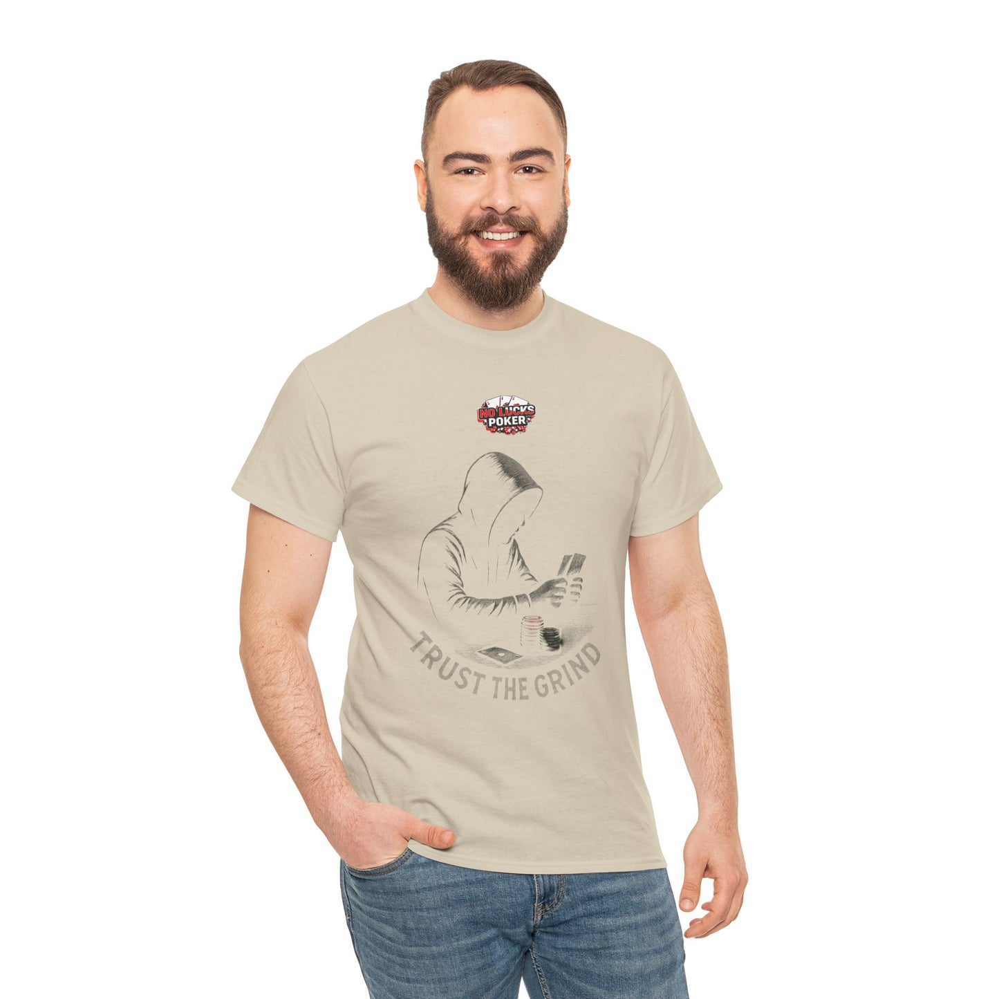 Trust the Grind Poker T-Shirt | Zero Lucks – Play Sharp