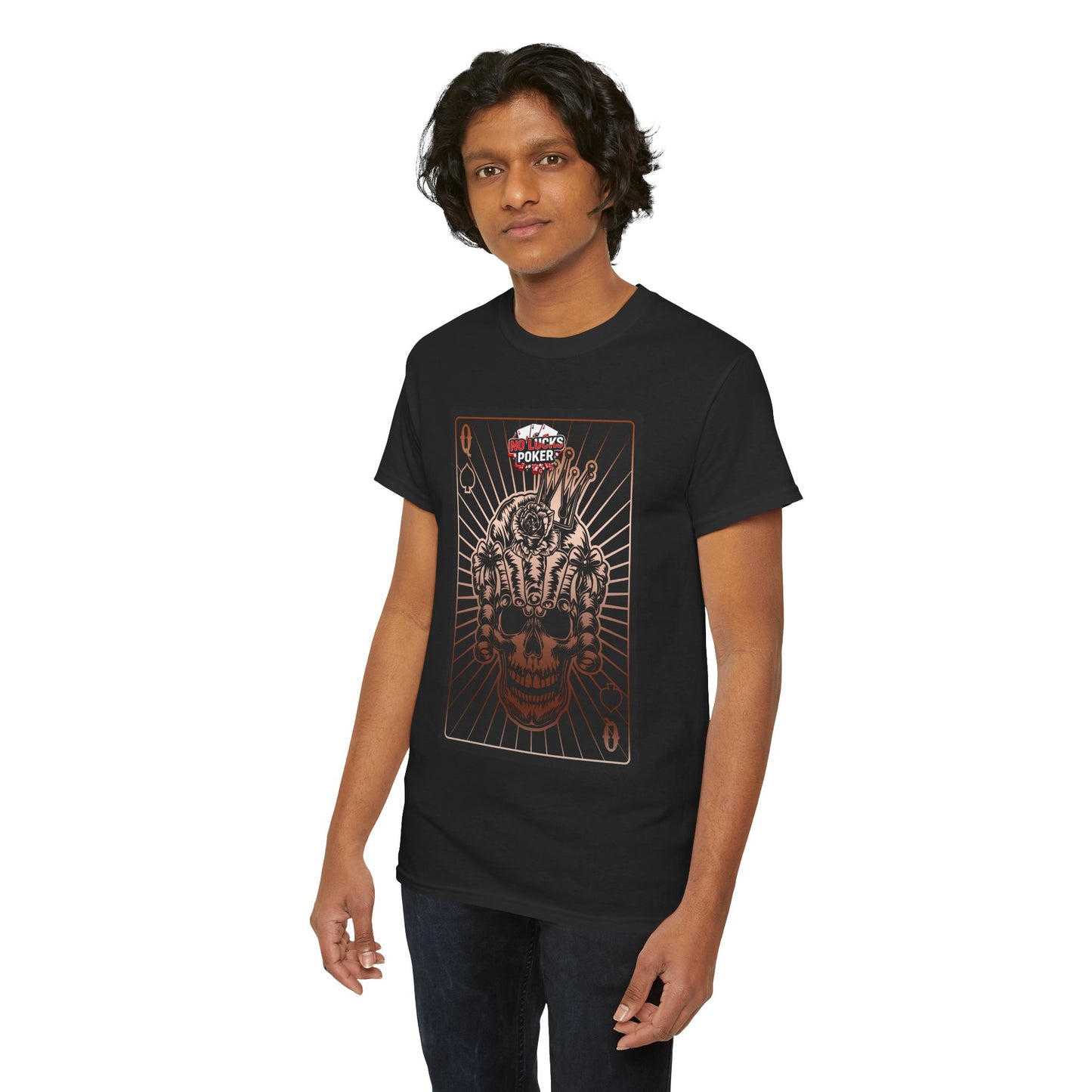 No Lucks Given – Angry Queen of Spades Poker Tee (Copper Edition)