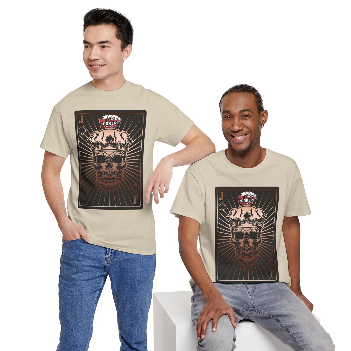 No Lucks Given – Jack Skull Crown of Spades Poker Tee (Copper Edition)